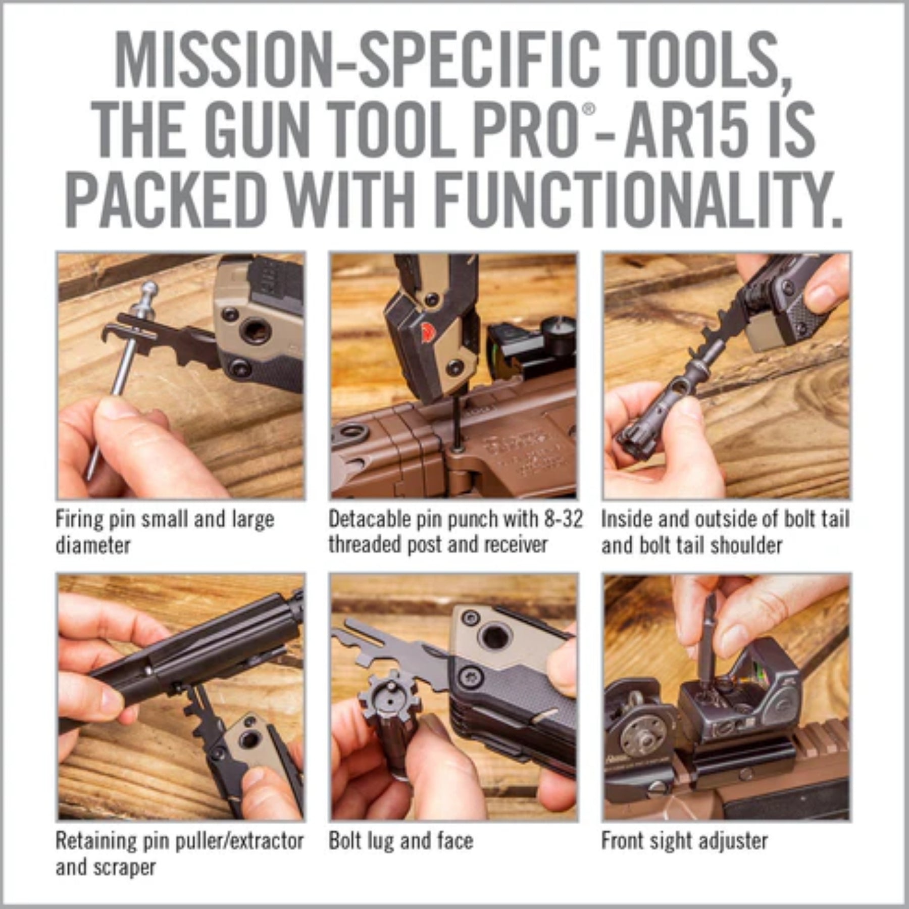 REAL AVID | GUN TOOL PRO AR15 - Multi tool per AR15