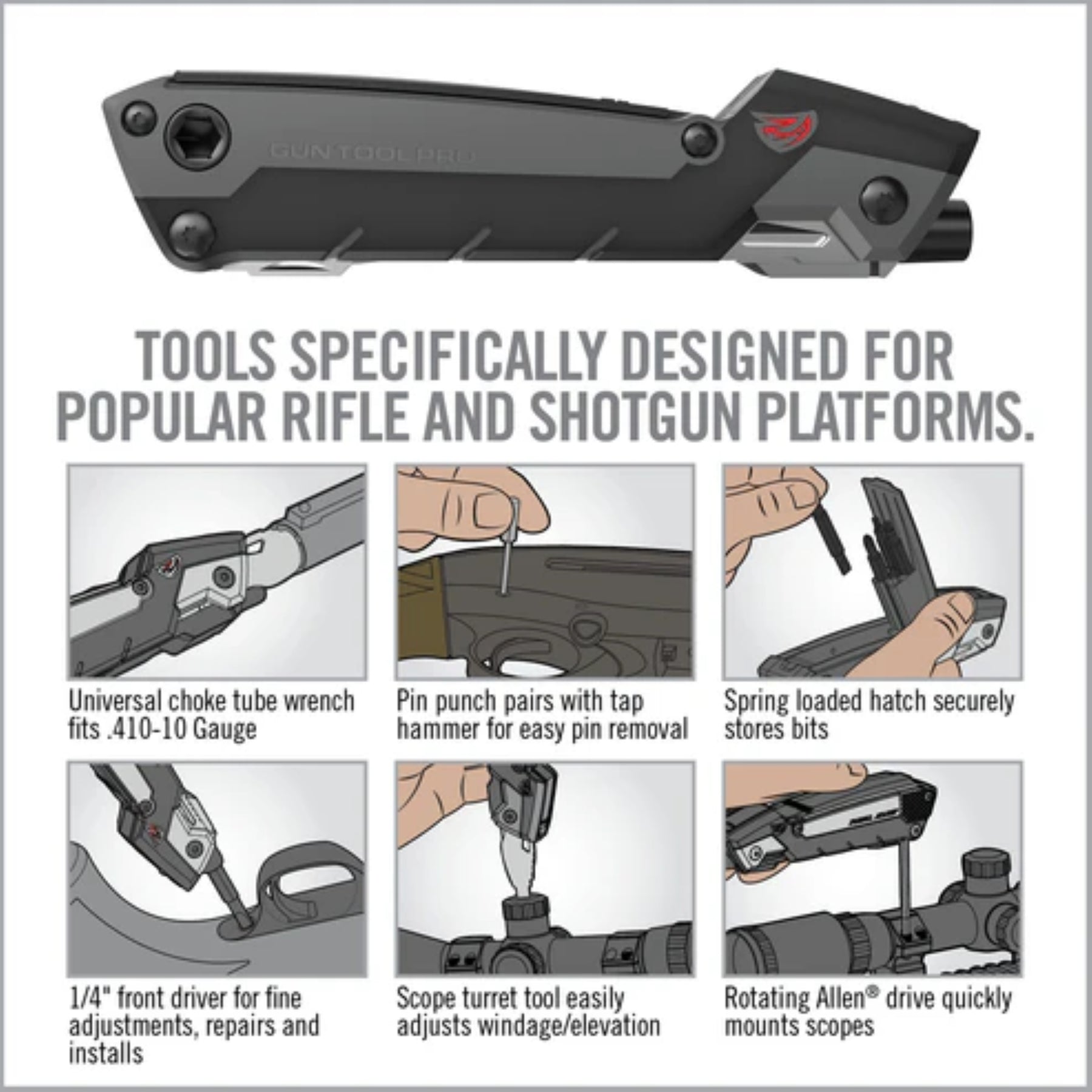 REAL AVID | GUN TOOL PRO - Multi tool per fucili & shotgun