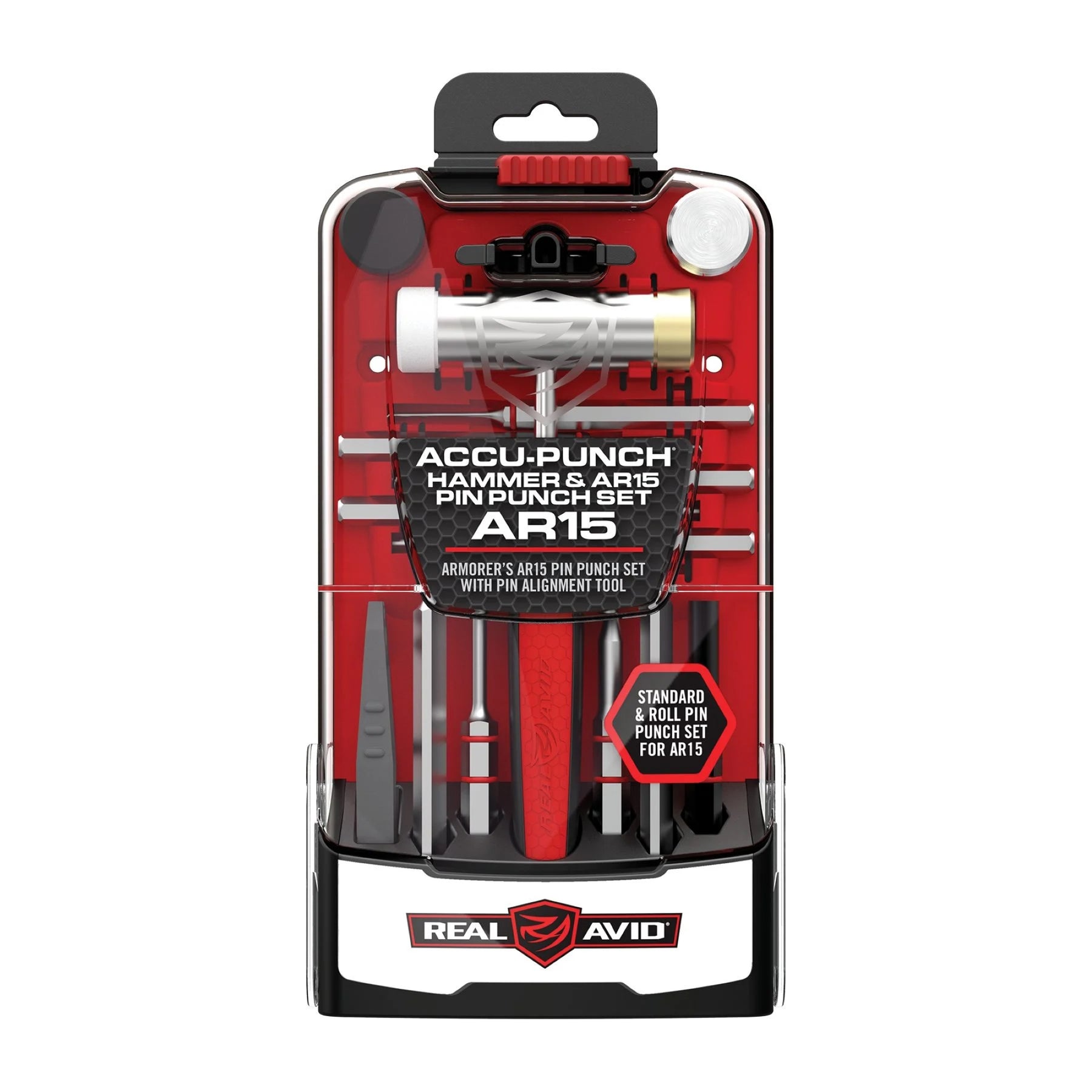 REAL AVID | ACCU-PUNCH HAMMER & AR15 PIN PUNCH SET - Martello e punzoni per AR-15