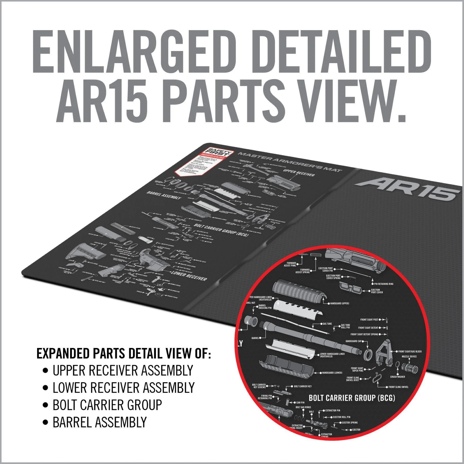 REAL AVID | MASTER ARMORER'S MAT - Tappetino per manutenzione AR-15