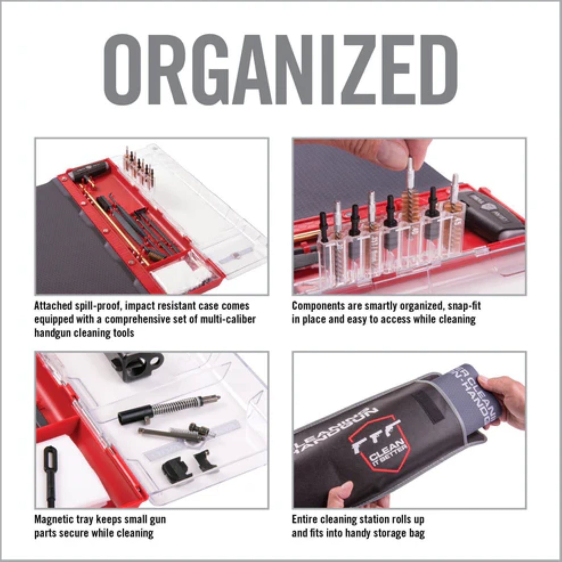 REAL AVID | MASTER CLEANING STATION HANDGUN - Tappetino per manutenzione pistola