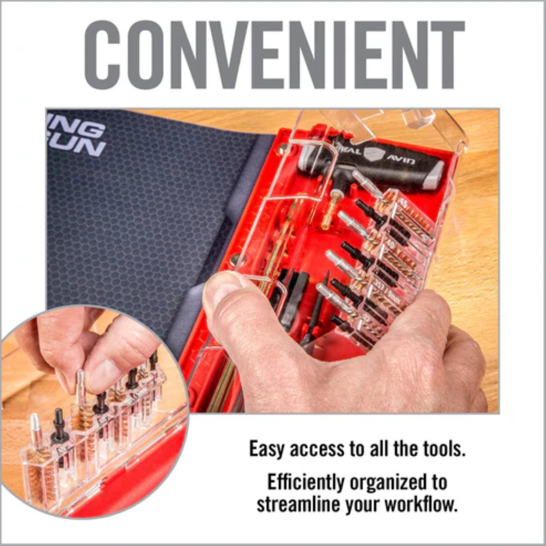 REAL AVID | MASTER CLEANING STATION HANDGUN - Tappetino per manutenzione pistola