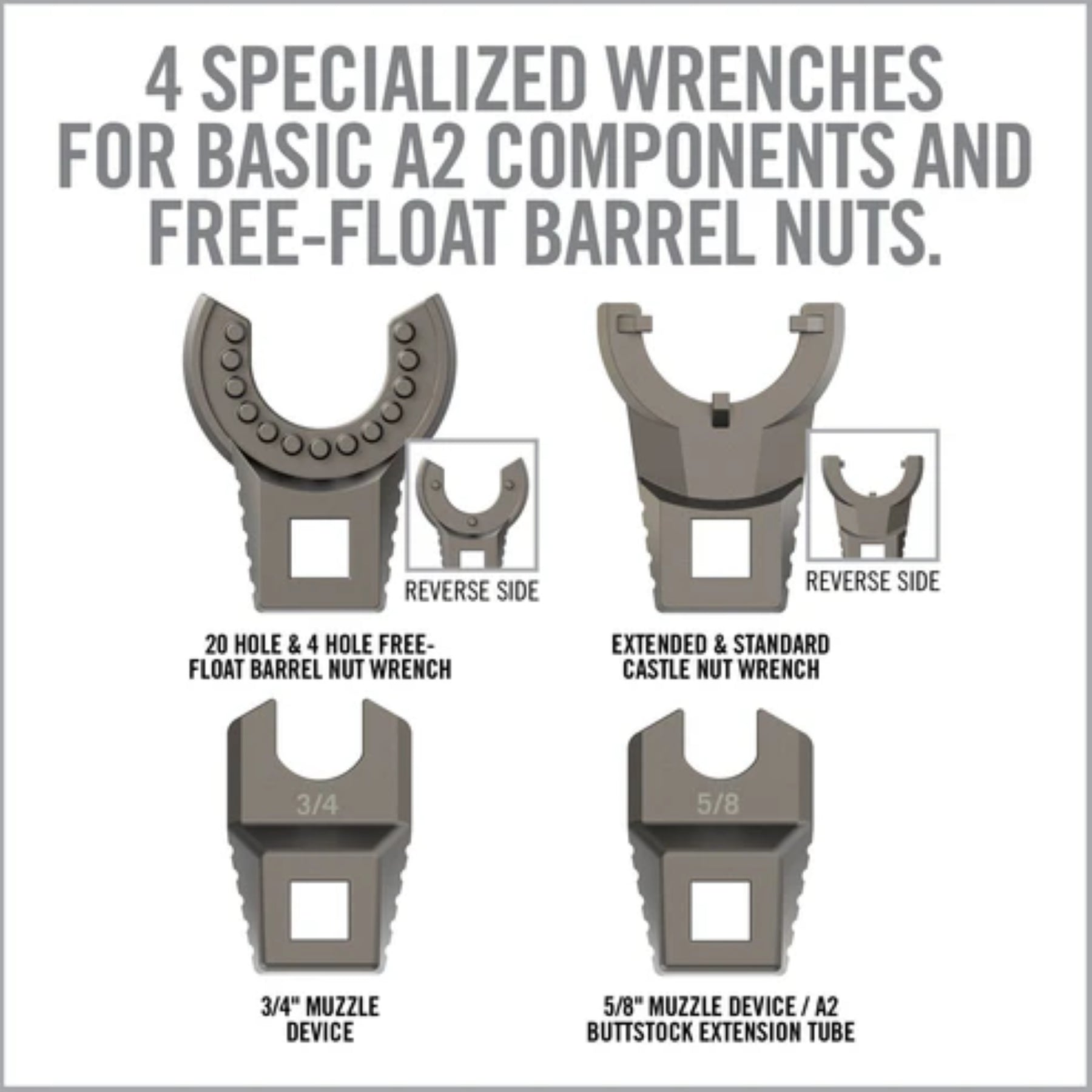 REAL AVID | MASTER-FIT 5-PIECE A2 CROWFOOT WRENCH SET - Set di chiavi