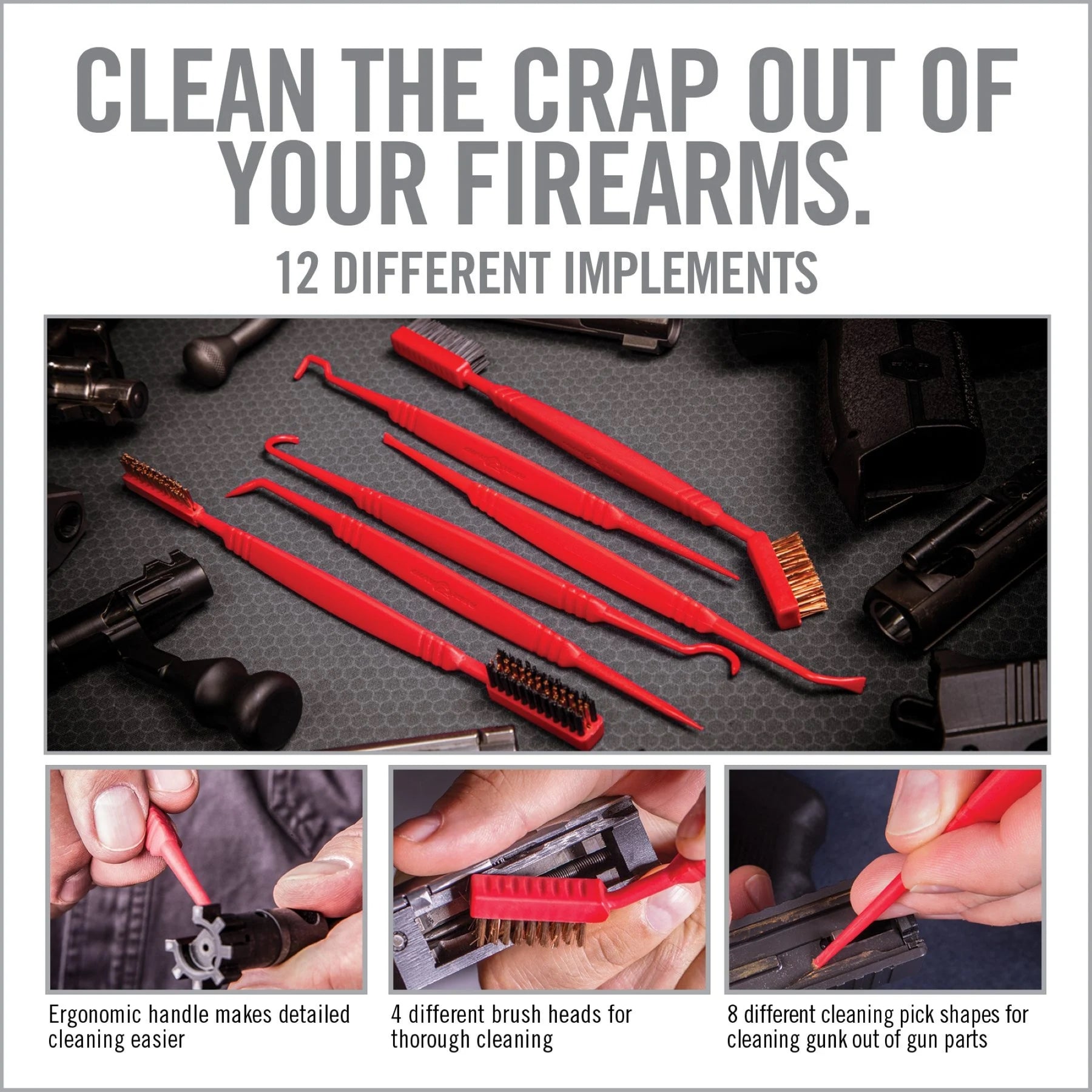 REAL AVID | ACCU-GRIP PICKS & BRUSHES - Set di plettri e spazzole