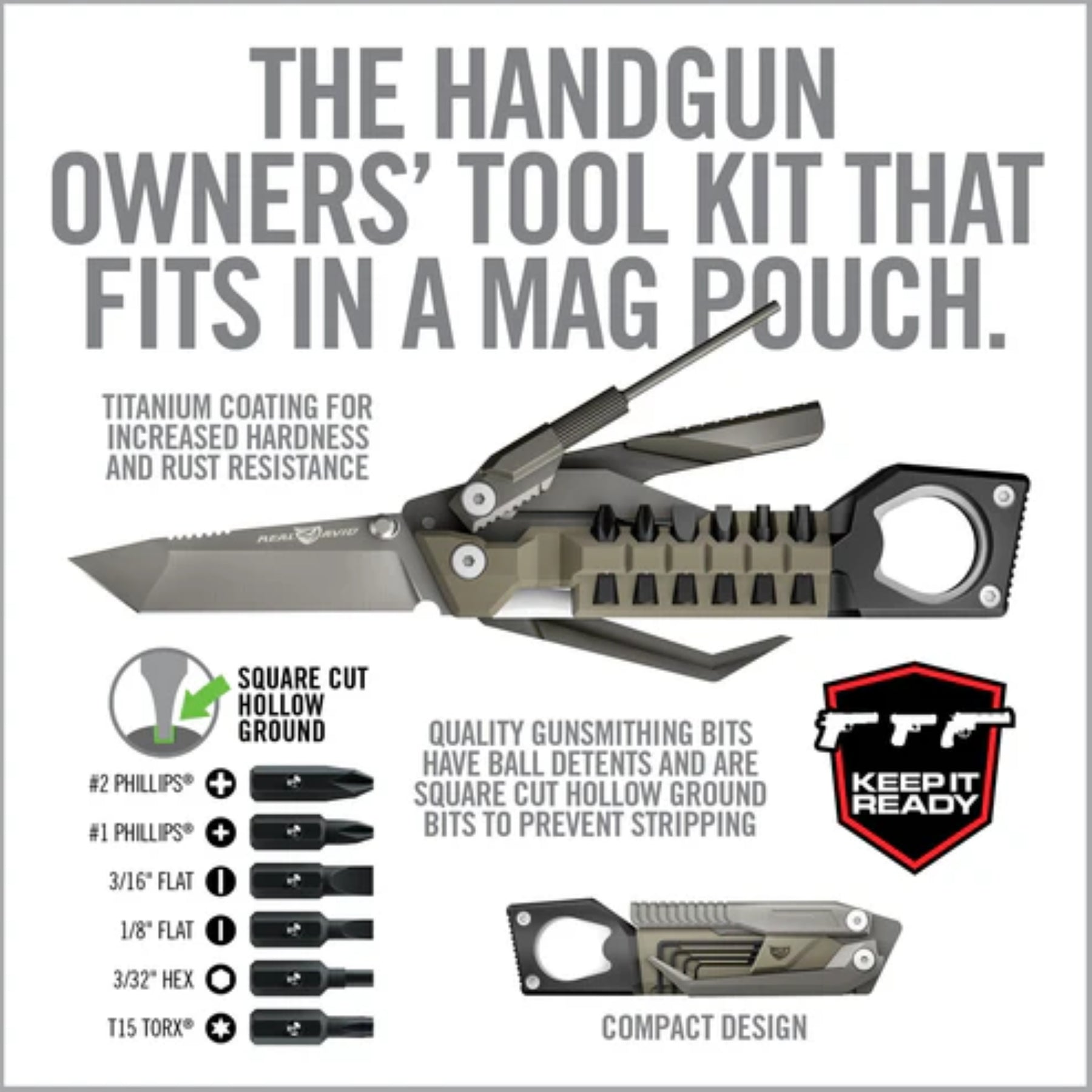 REAL AVID | THE PISTOL TOOL - Multi tool per pistole