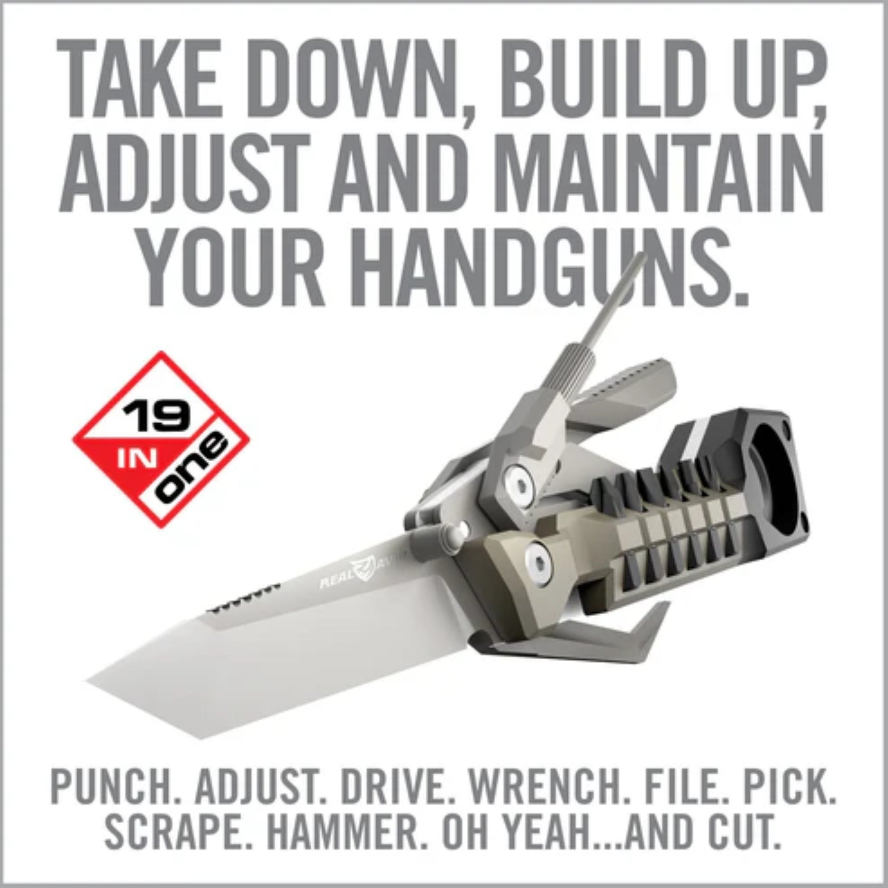 REAL AVID | THE PISTOL TOOL - Multi tool per pistole