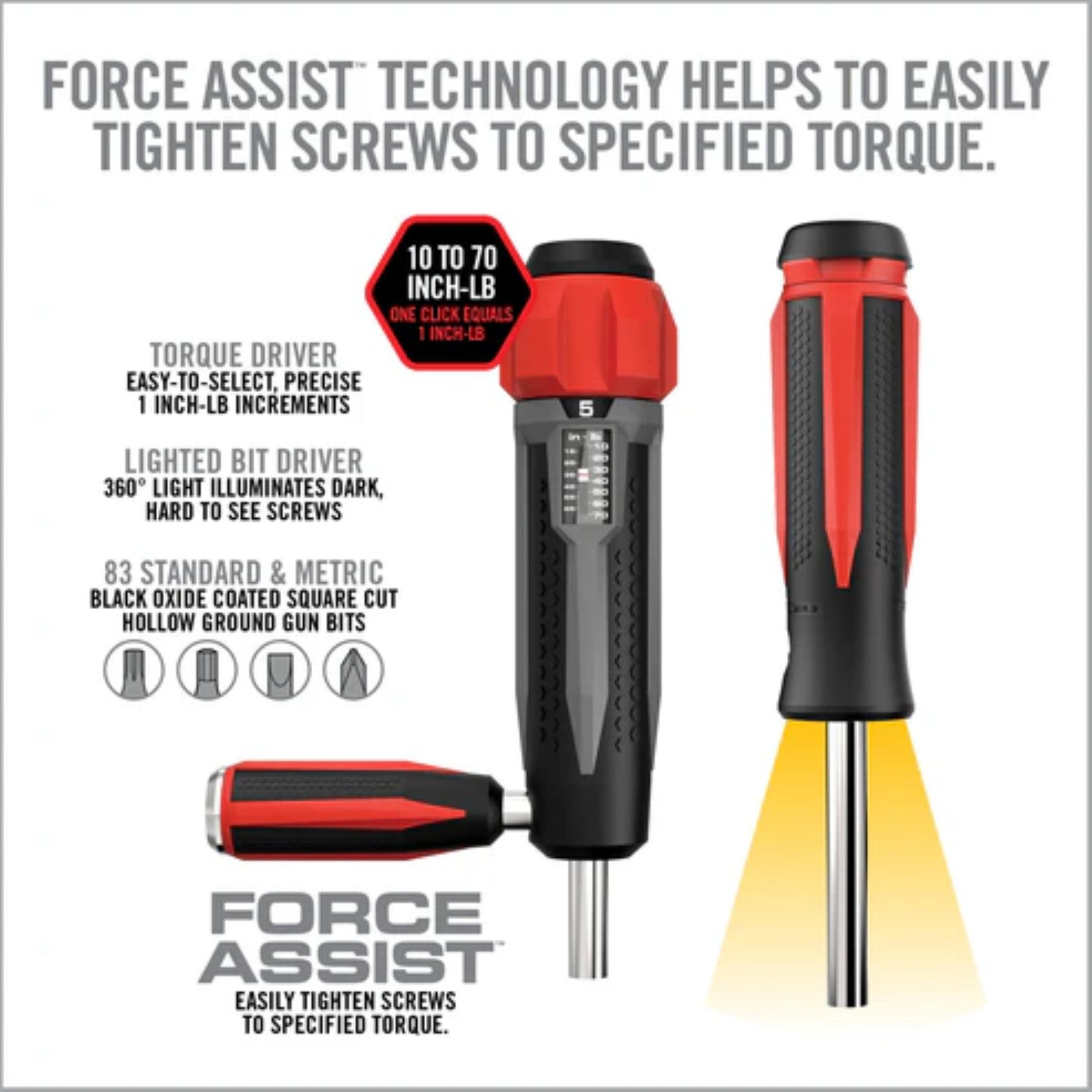 REAL AVID | SMART-TORQ & DRIVER MASTER SET - Chiave dinamometrica & bit