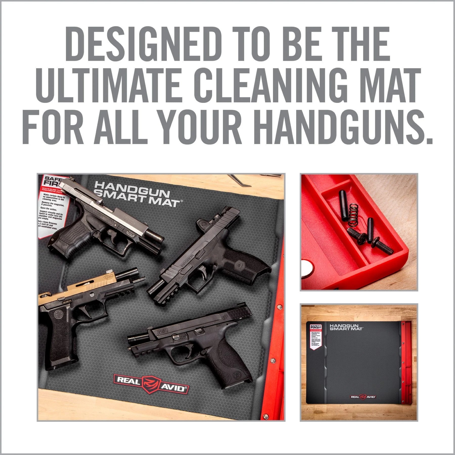 REAL AVID | HANDGUN SMART MAT - Tappetino per manutenzione pistola