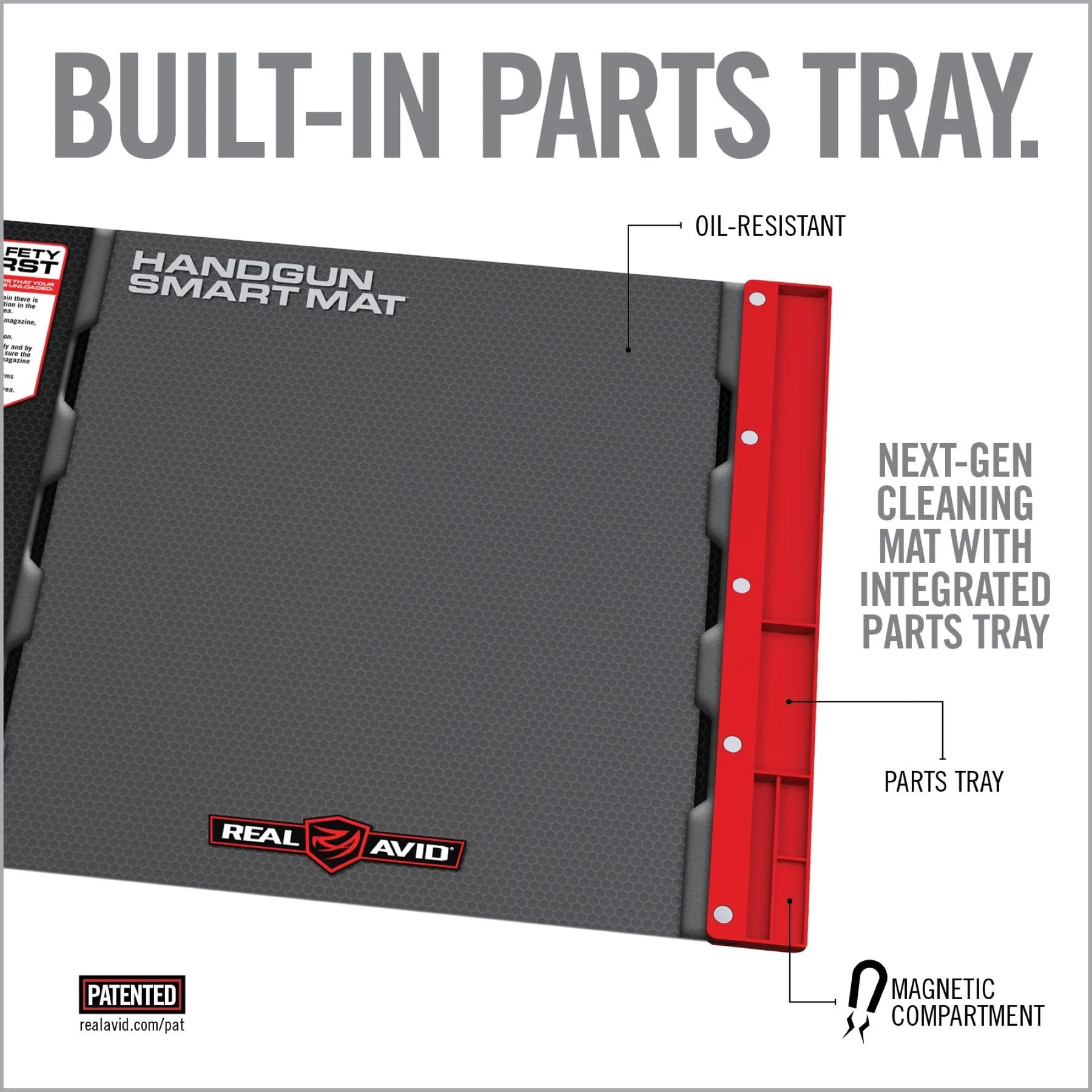 REAL AVID | HANDGUN SMART MAT - Tappetino per manutenzione pistola