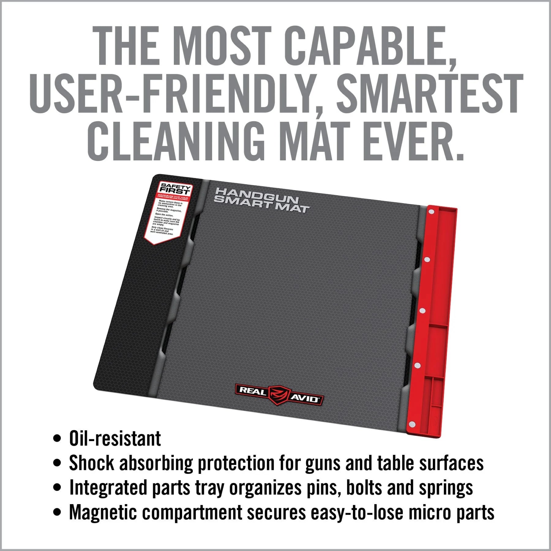 REAL AVID | HANDGUN SMART MAT - Tappetino per manutenzione pistola