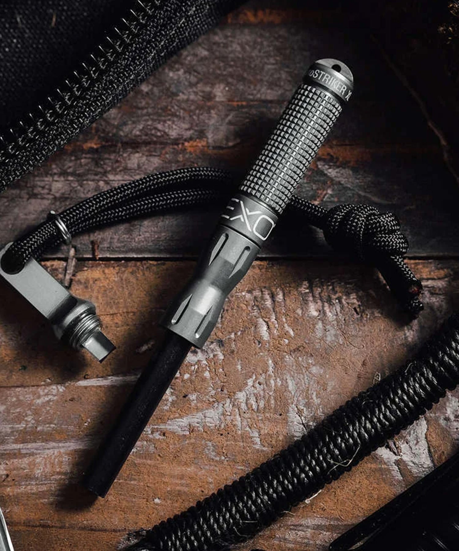 Acciarino Exotac NanostrikerXL grigio aperto