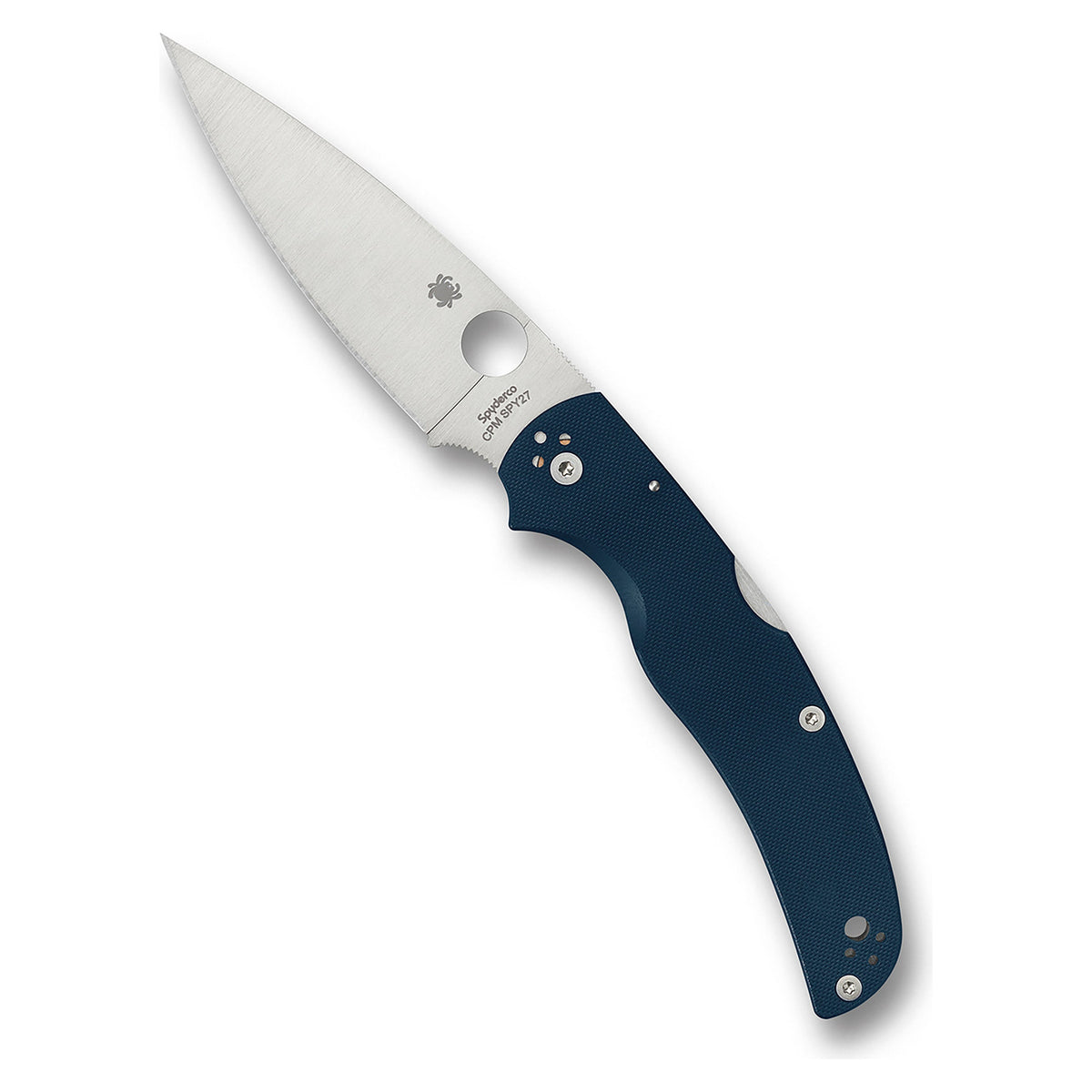 Spyderco Native Chief G-10 Blu cobalto, filo liscio
