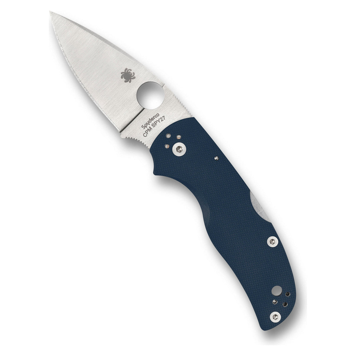 Spyderco Native 5 G-10 Blu cobalto, filo liscio