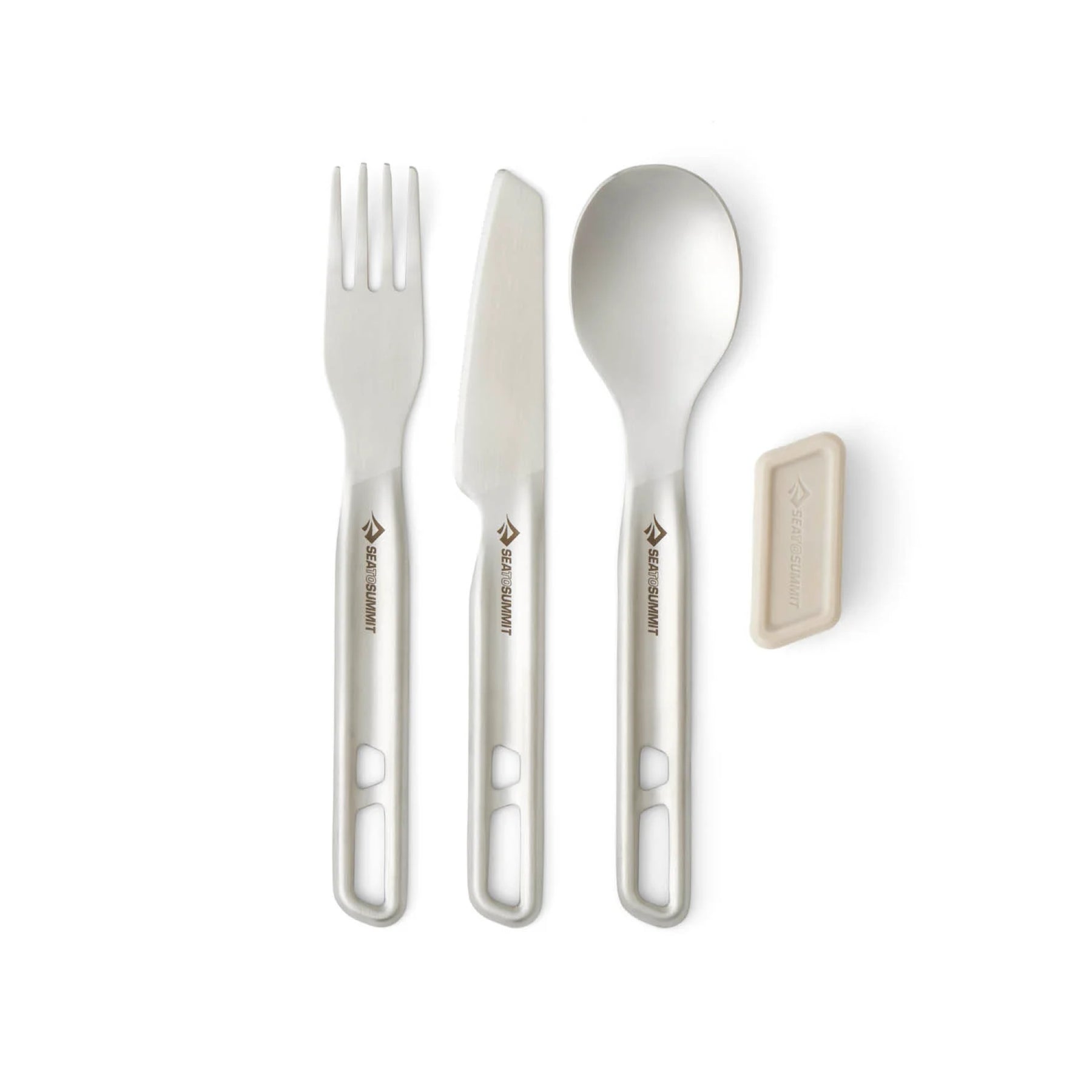 SEA TO SUMMIT | DETOUR STAINLESS STEEL CUTLERY SET - Set di posate per una persona