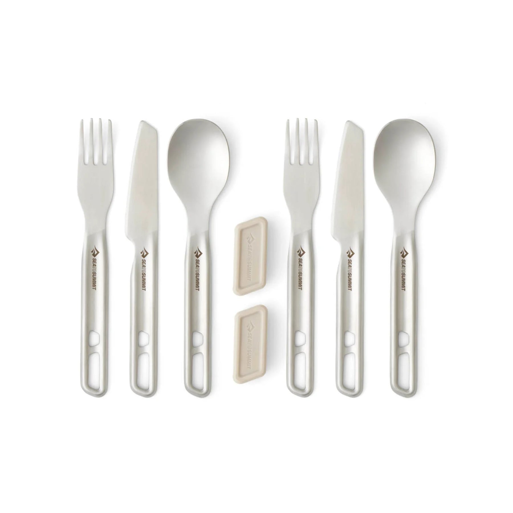 SEA TO SUMMIT | DETOUR STAINLESS STEEL CUTLERY SET - Set di posate per due persone