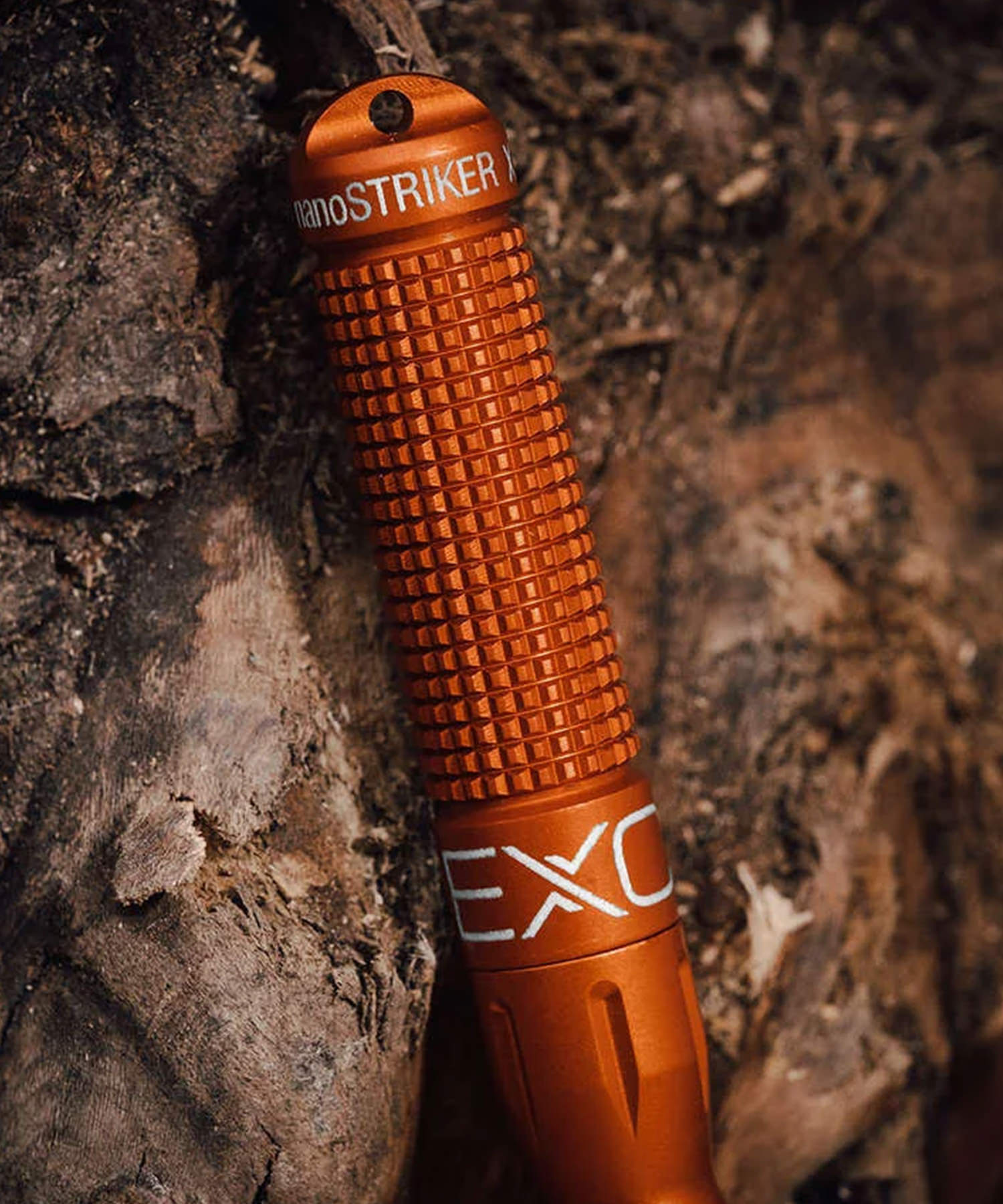 Dettaglio dell'acciarino Exotac NanostrikerXL