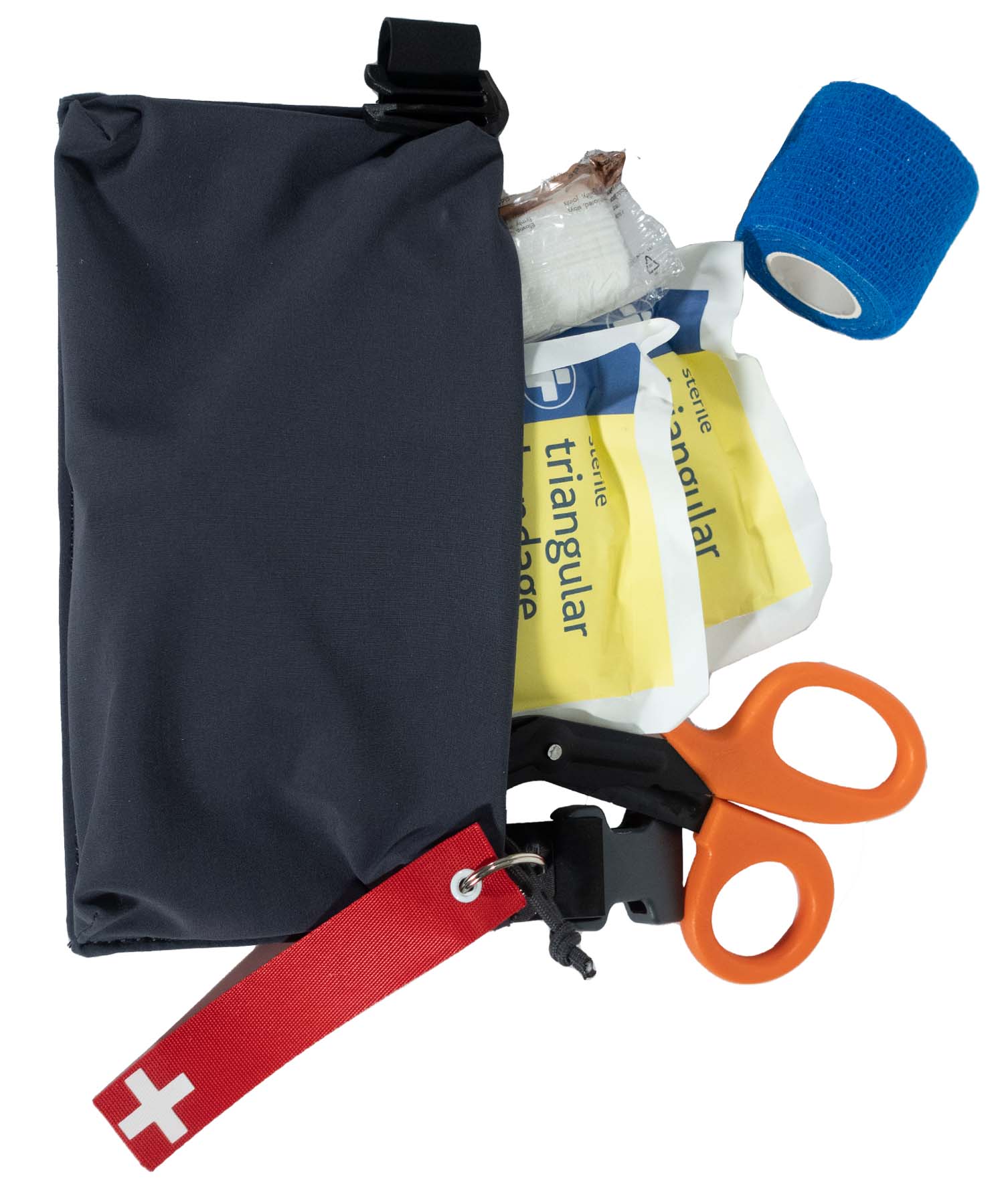 Borsello Double Deploy attrezzato come kit di primo soccorso. Zip Puller in omaggio!