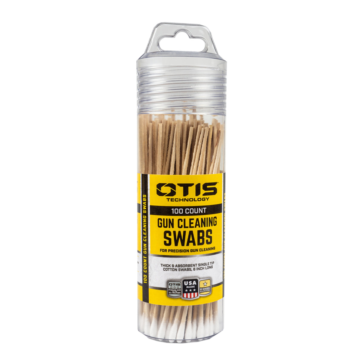 OTIS TECH | GUN CLEANING SWABS - Cotton-Fioc per la pulizia delle armi (Pack da 100)