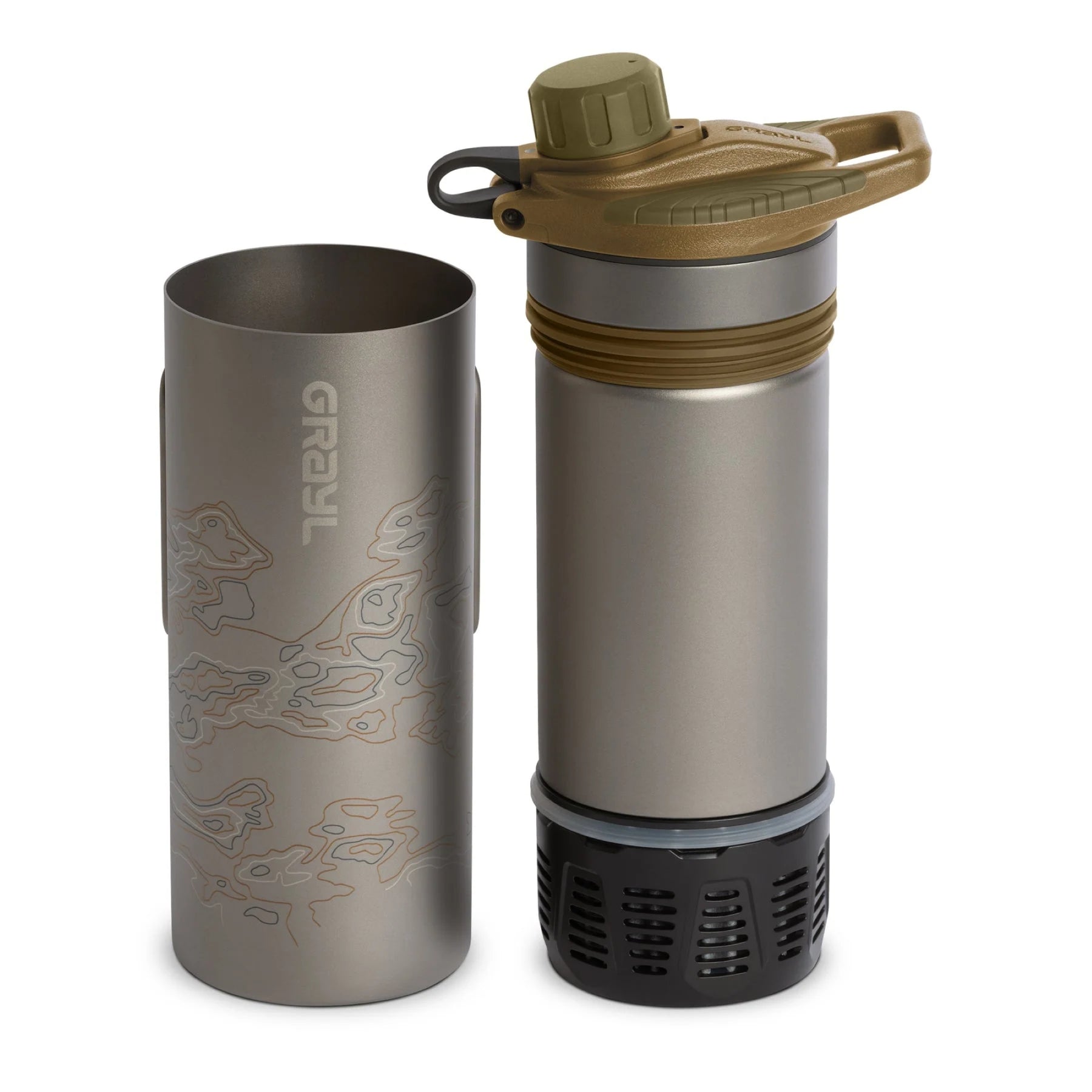 Grayl | GeoPress TI PURIFIER - Borraccia filtrante da 710 ml in titanio