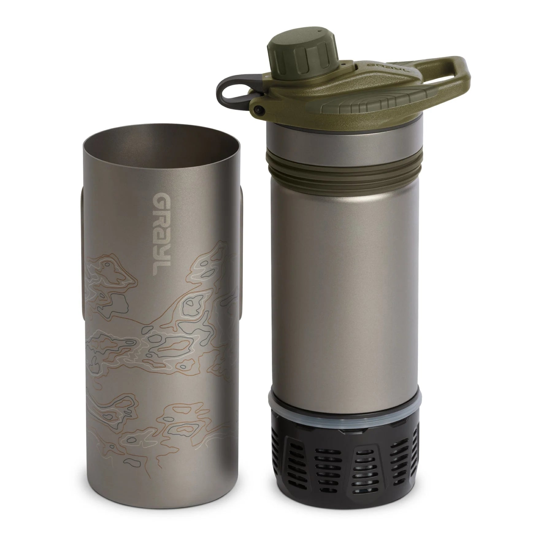 Grayl | GeoPress TI PURIFIER - Borraccia filtrante da 710 ml in titanio