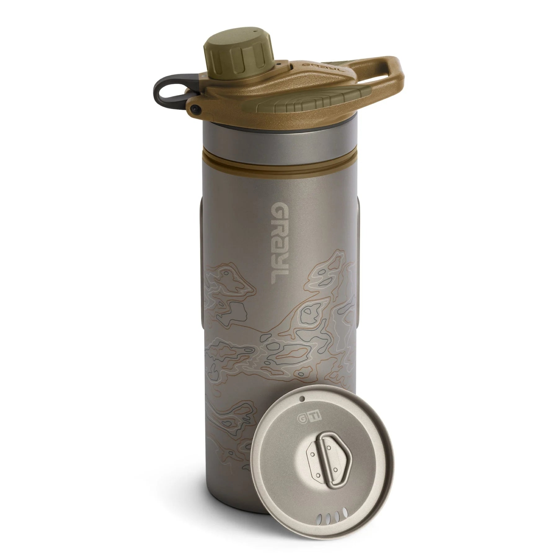Grayl | GeoPress TI PURIFIER - Borraccia filtrante da 710 ml in titanio