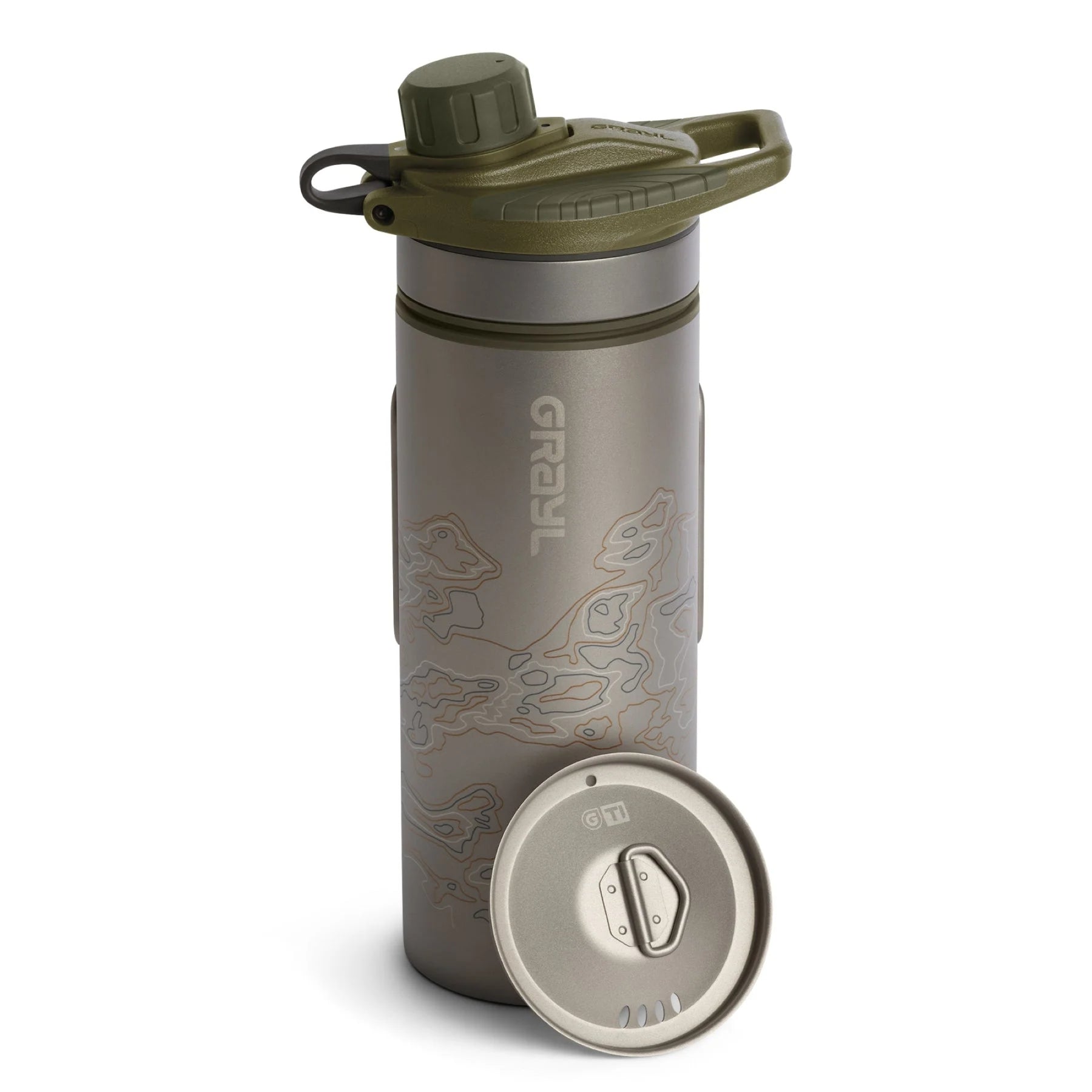 Grayl | GeoPress TI PURIFIER - Borraccia filtrante da 710 ml in titanio