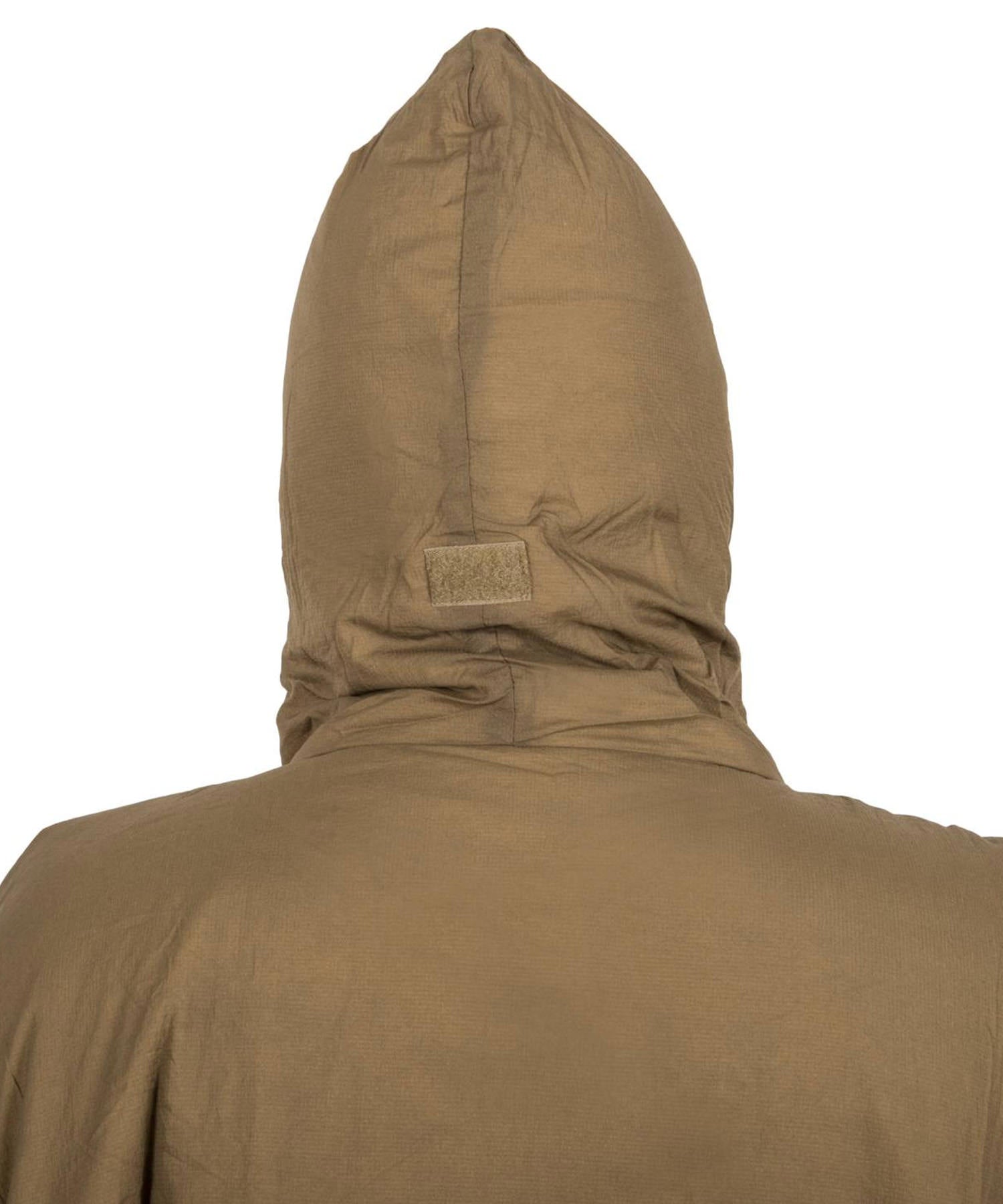 HELIKON SWAGMAN ROLL PONCHO COYOTE - DETTAGLIO RETRO DEL CAPPUCCIO