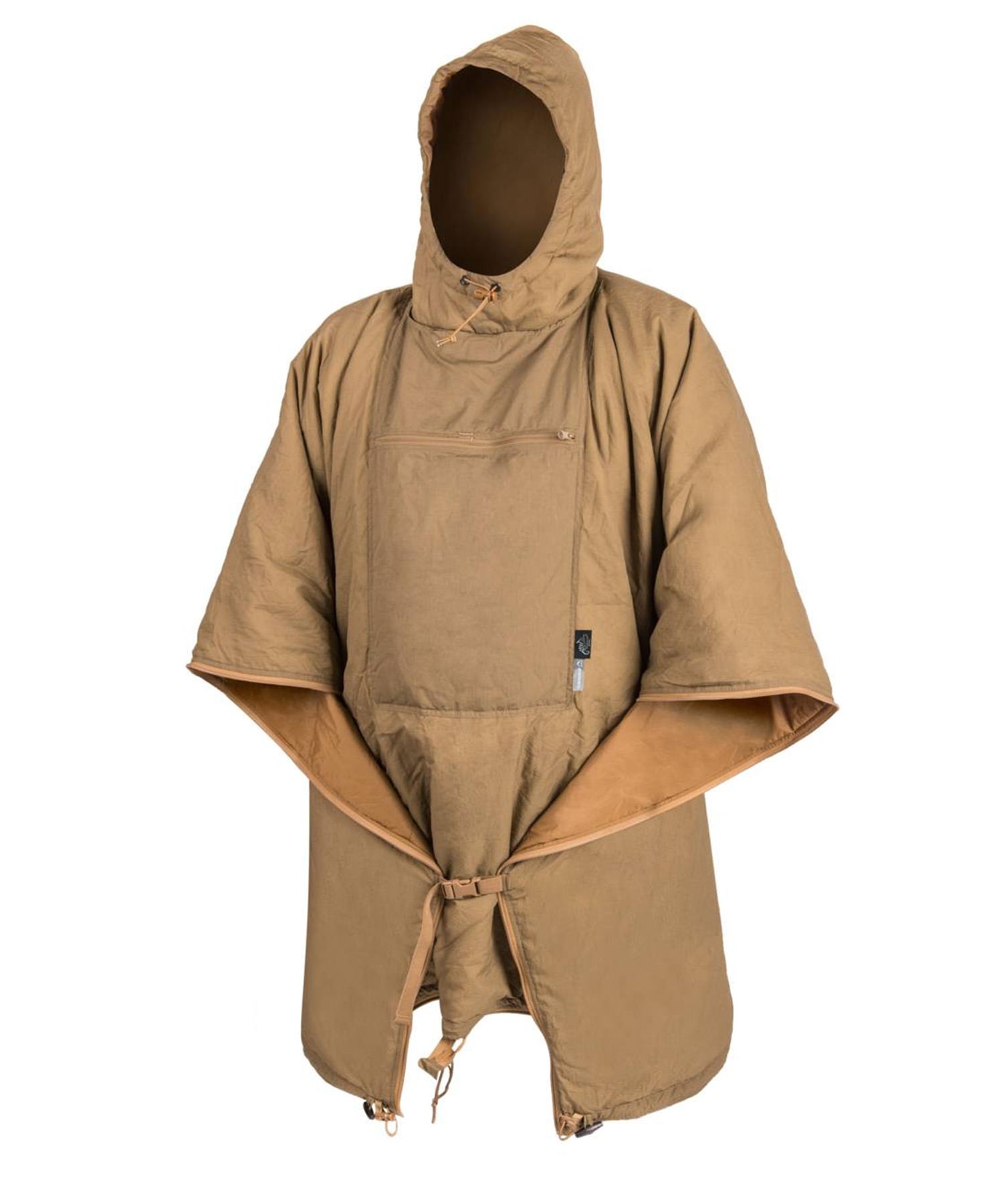 HELIKON SWAGMAN ROLL PONCHO COYOTE - VISTA FRONTALE