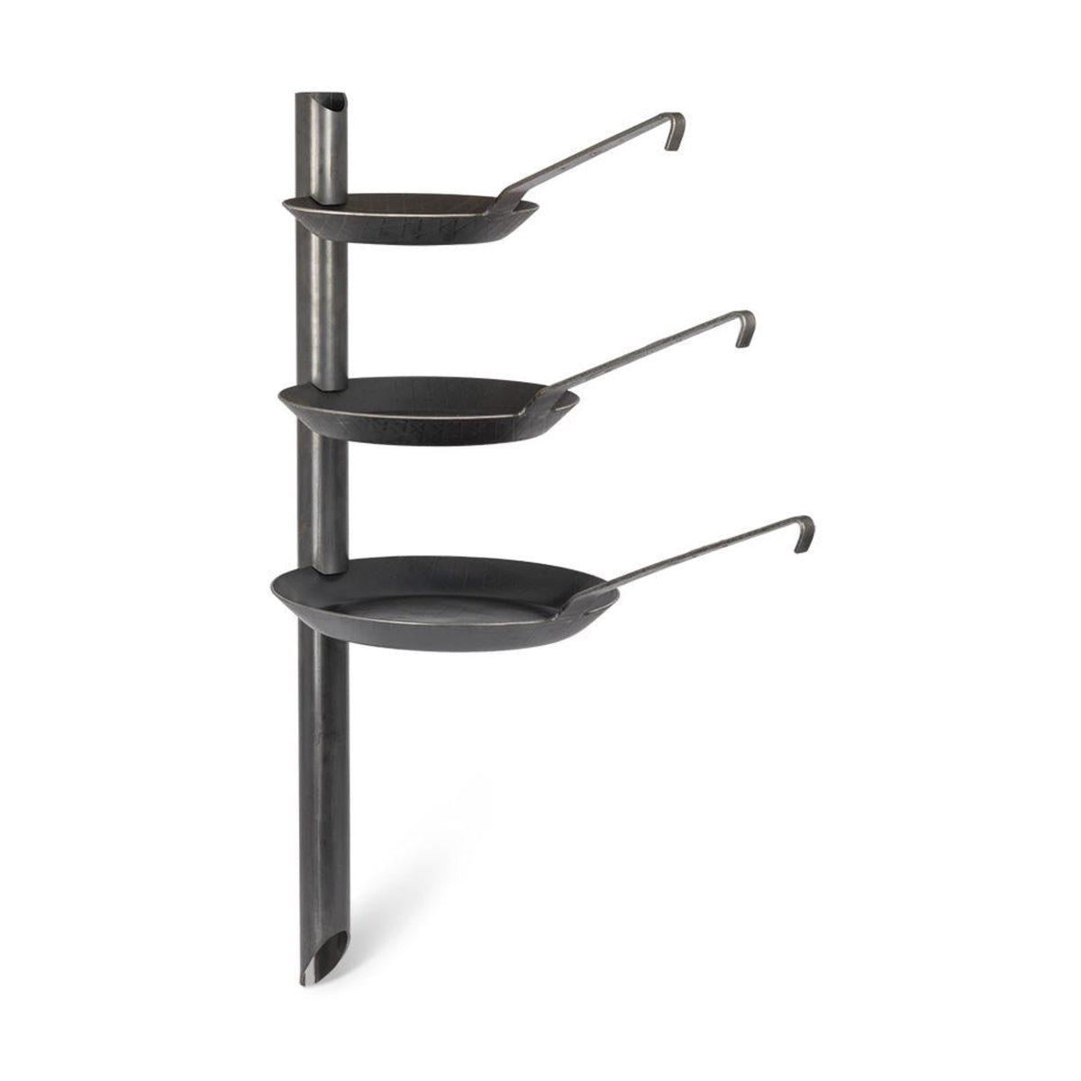 PETROMAX | CAMPFIRE HOLDER WROUGHT IRON PANS - Supporto padelle multilivello - Alto 75.5 cm!