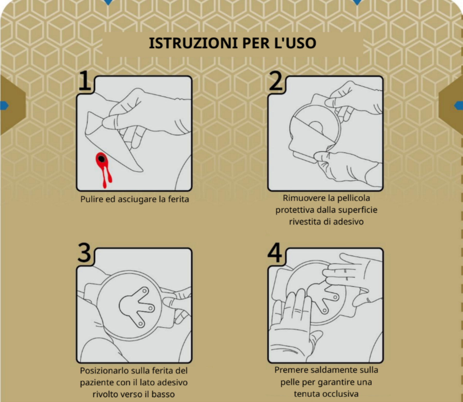 Rhino Rescue | Chest Seal Twin-Pack - Sigillo toracico