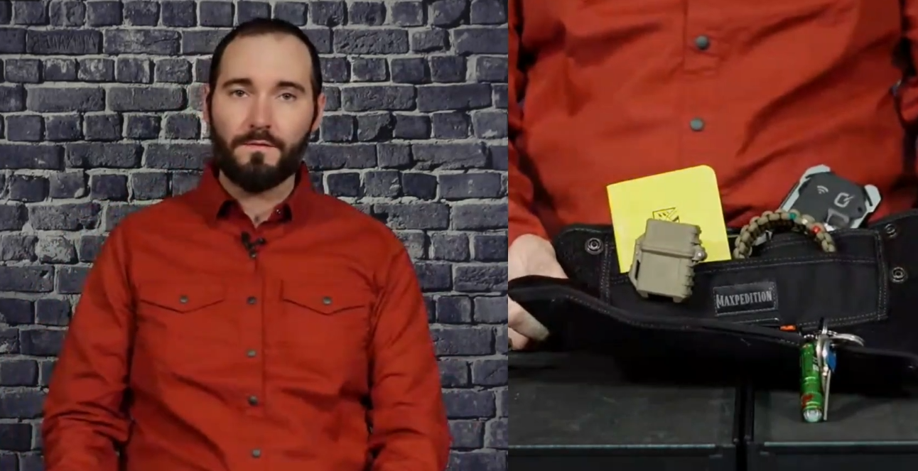 Copertina del video dove Paolo di Backpacco spiega la Tactical Tray di Maxpedition