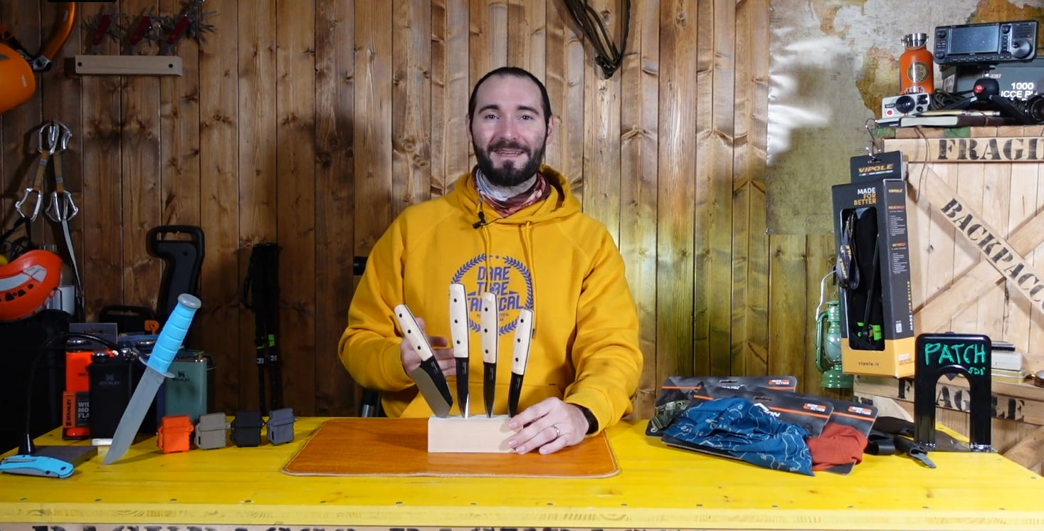 copertina del video dove Paolo di Backpacco spiega la Ash Wood Collection di Morakniv