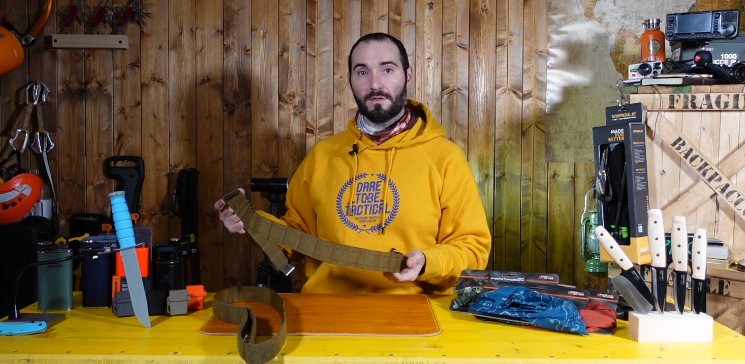 Copertina del video dove Paolo di Backpacco spiega la Tasmanian Tiger Modular Belt Set