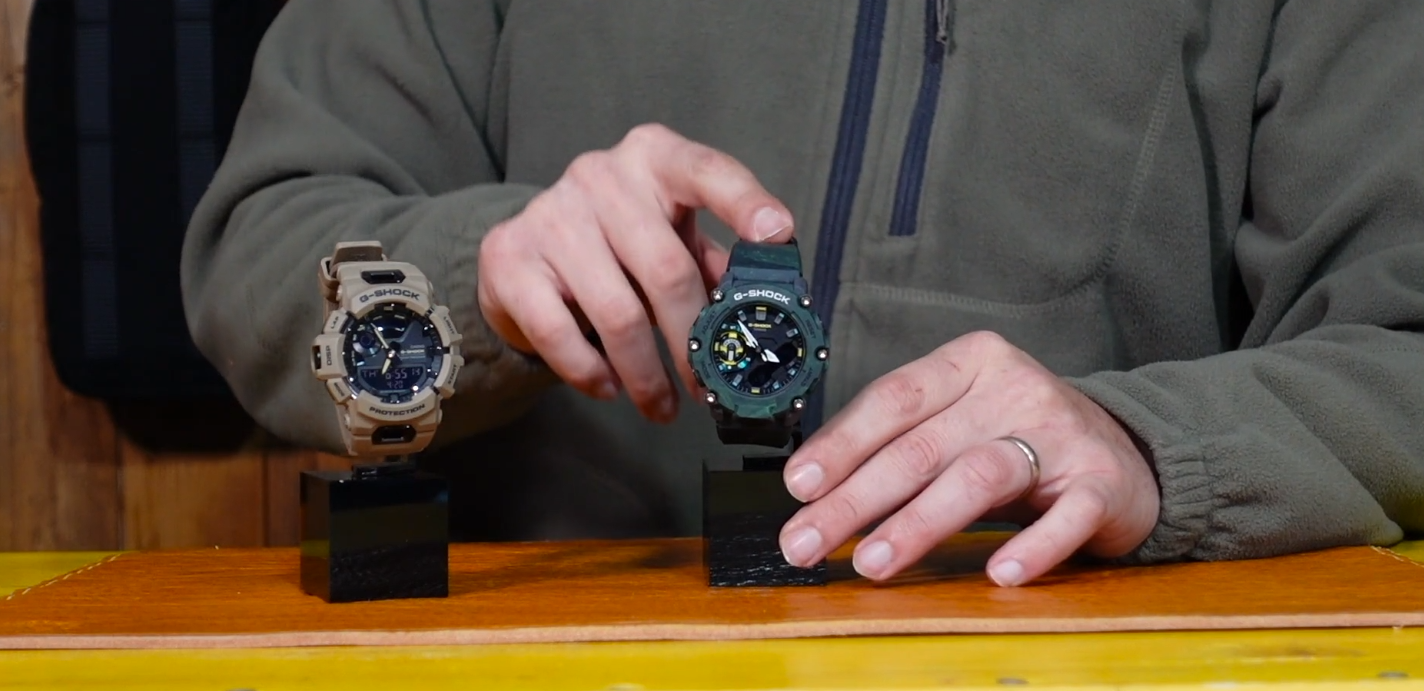 copertina del video dove Paolo di backpacco spiega i casio ga-2200-mfr-3a e gba-900uu-5a