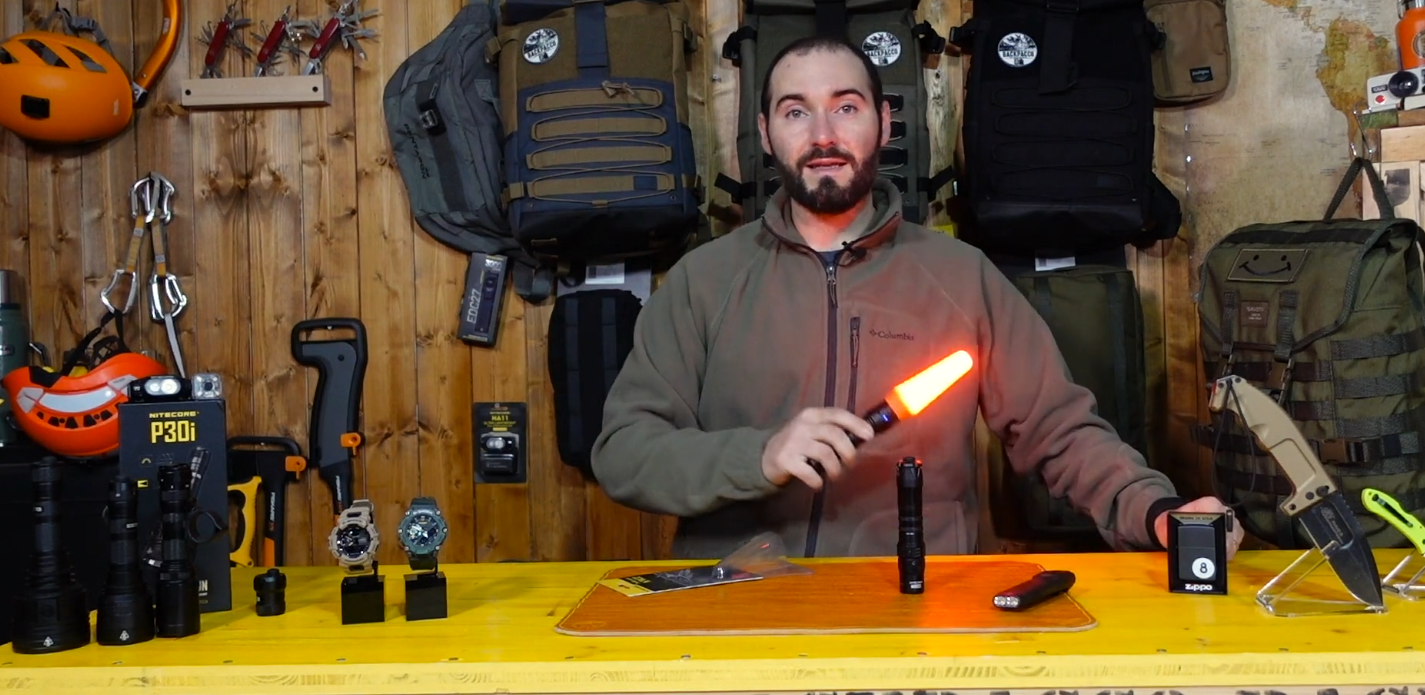 copertina del video dove Paolo di Backpacco spiega gli accessori nitecore come il tsl10i e i filtri