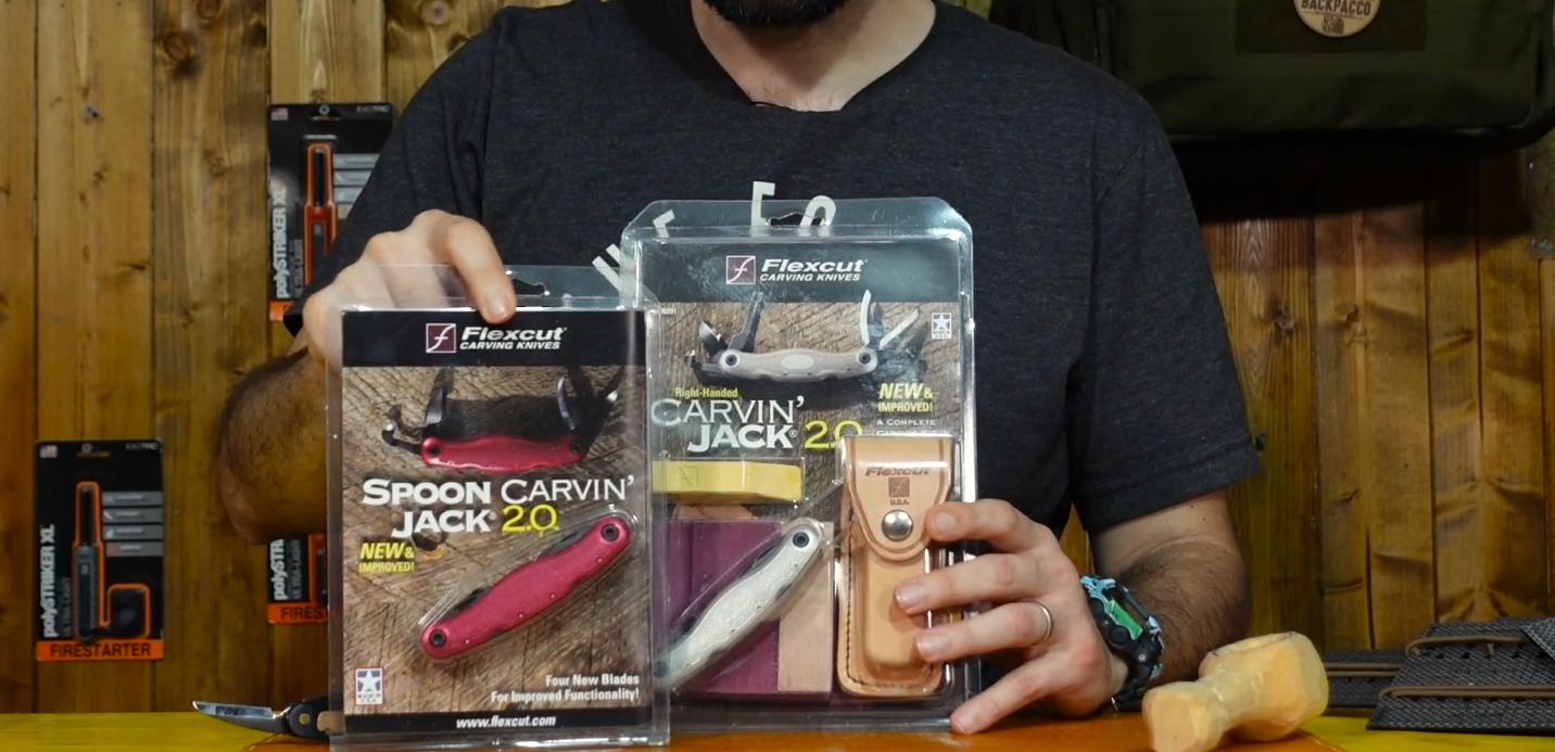 Paolo di Backpacco spiega carvin jack 2.0 e spoon carvin di flexcut