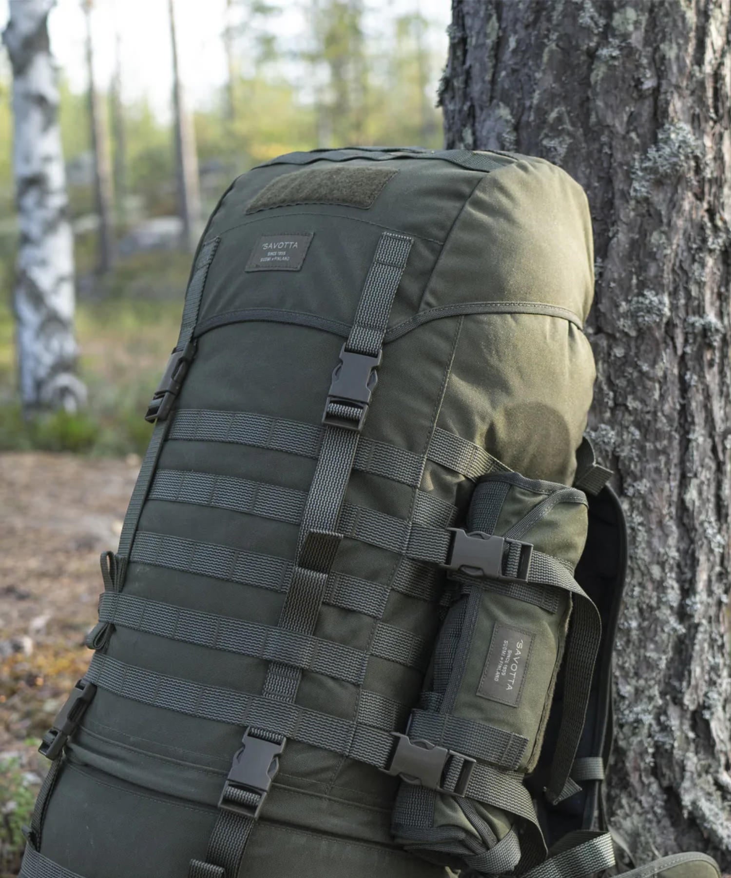 zaino jaakari S legato allo zaino jaakari Xl per fare campo