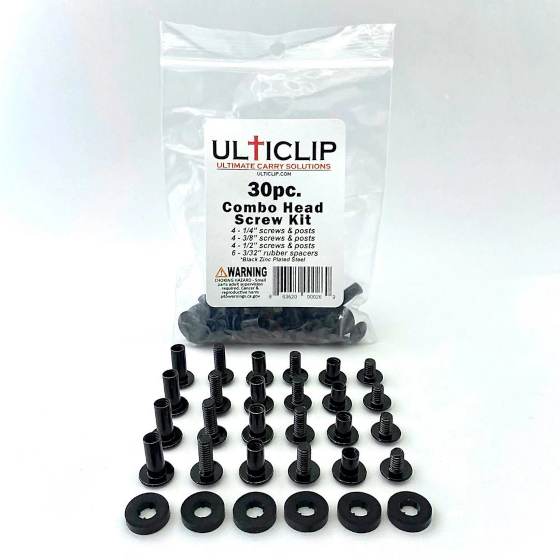 ULTICLIP | KIT DI VITI A TESTA COMBINATA (30 pz)