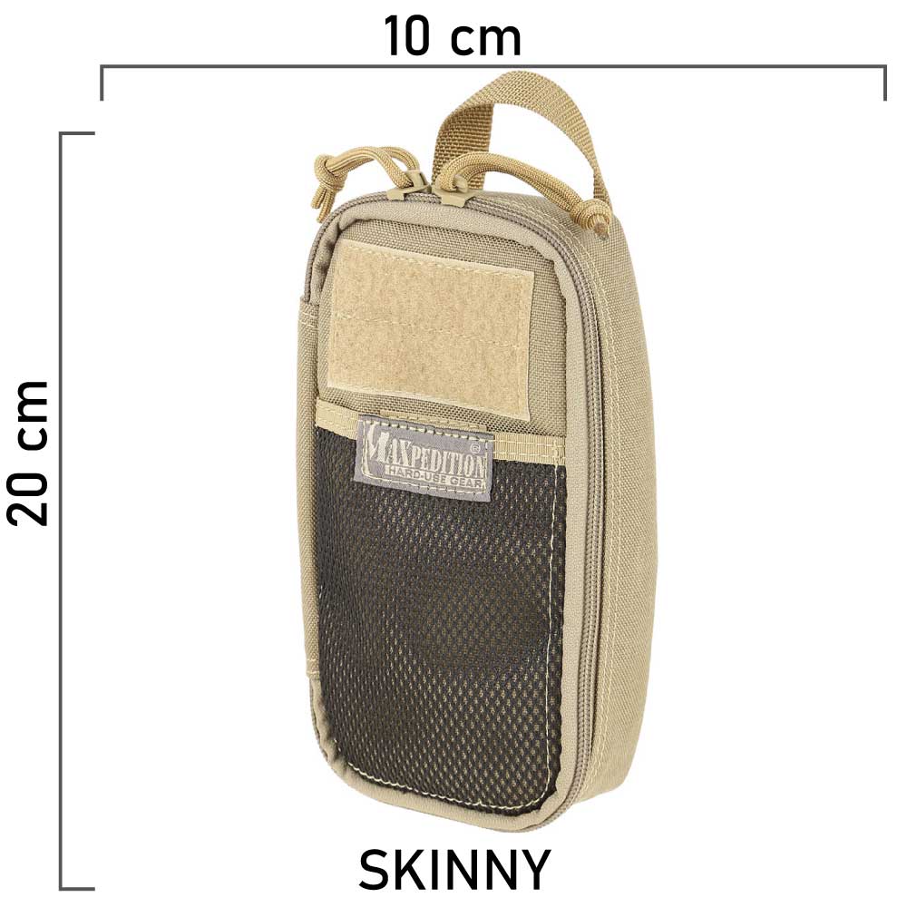 Tasca maxpedition skinny pocket organizer con quotazione delle dimensioni