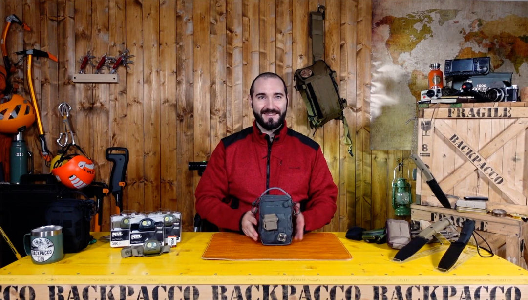 COPERTINA DEL VIDEO DOVE PAOLO DI BACKPACCO SPIEGA LA POUCH AGR CAP DI MAXPEDITION