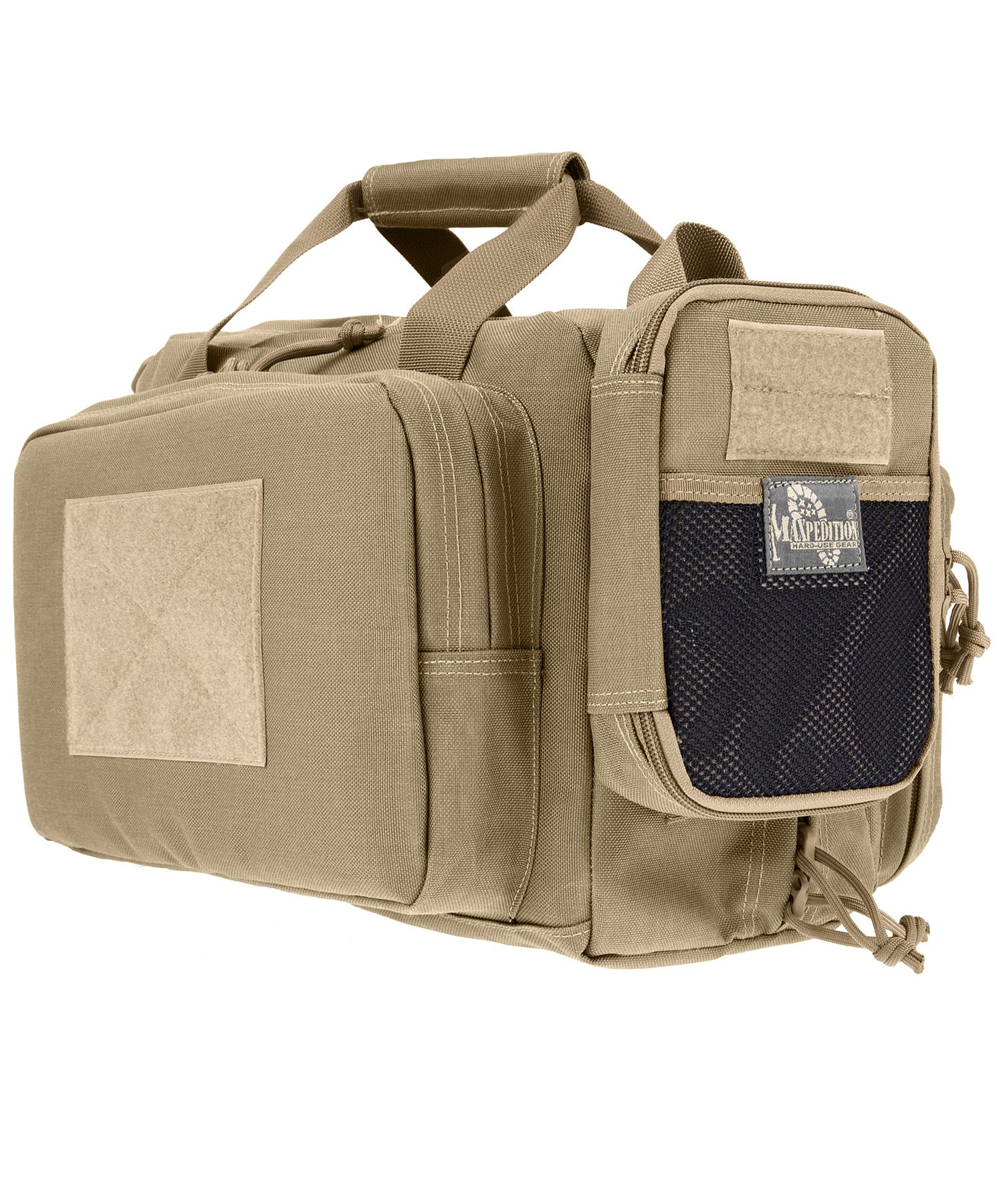 Maxpedition fatty pocket organizer applicata su una borsa da poligono