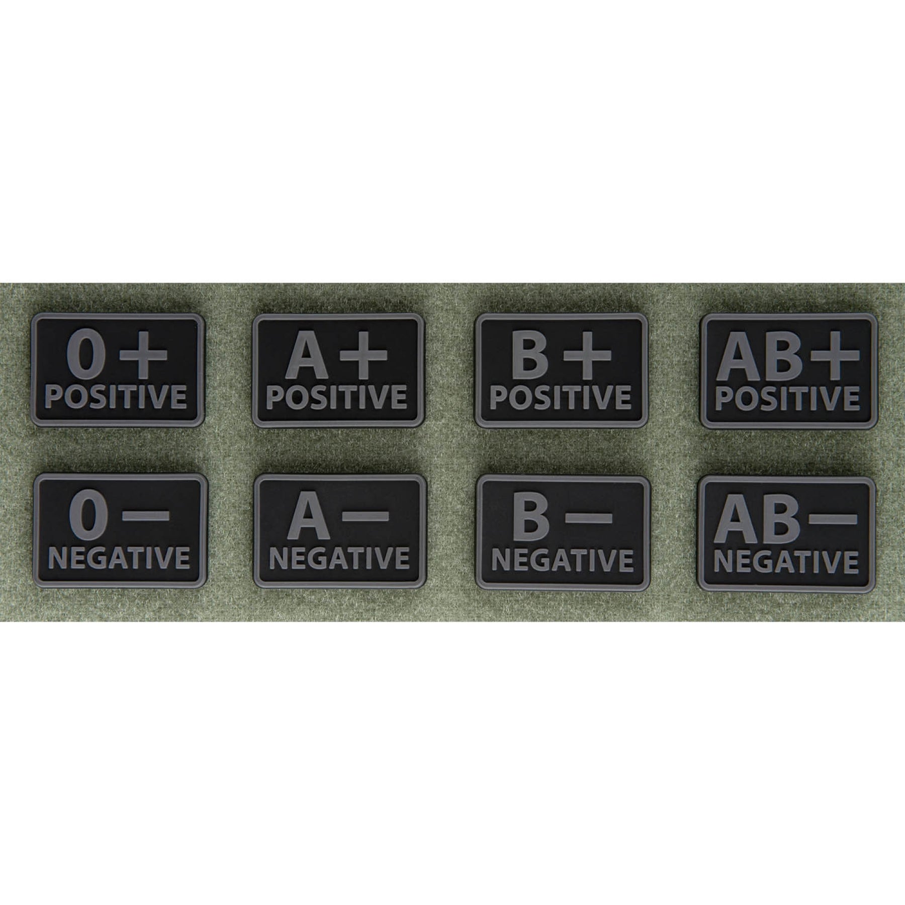 HELIKON-TEX - BLOOD PATCH - Patch gruppo sanguigno in PVC (Set da 2 pezzi)