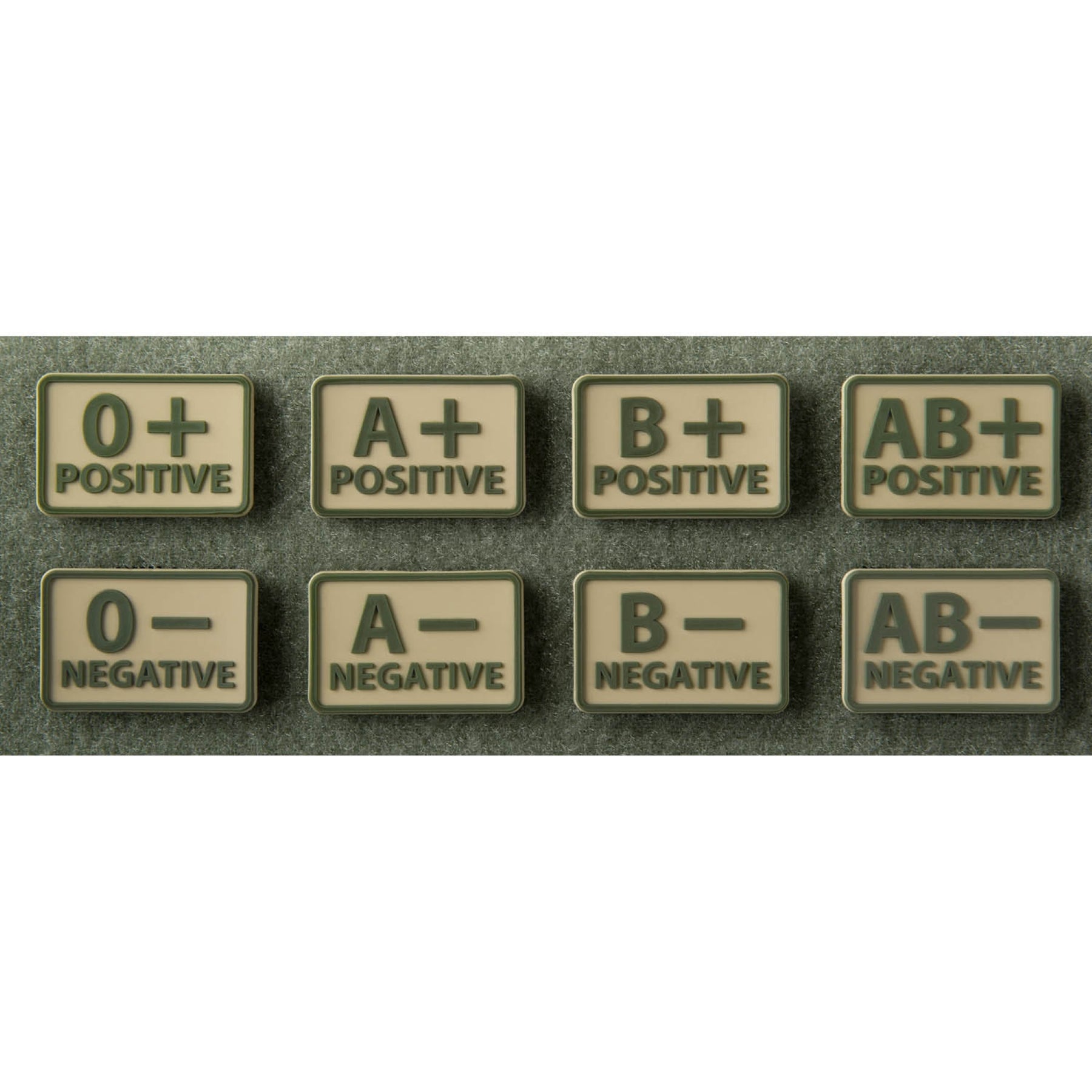 HELIKON-TEX - BLOOD PATCH - Patch gruppo sanguigno in PVC (Set da 2 pezzi)