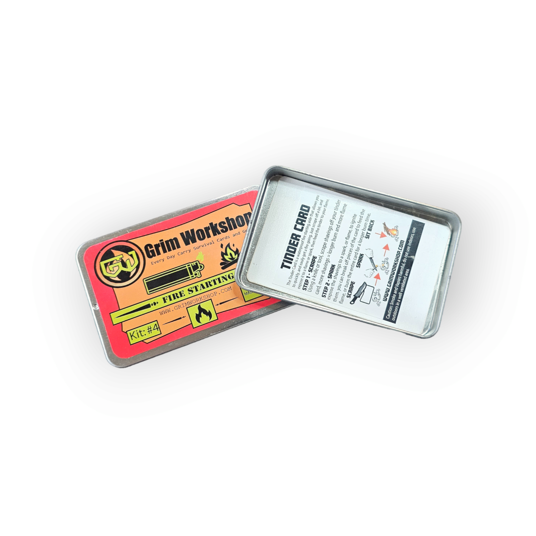 GRIM WORKSHOP | QUICK START TINDER CARD - Esca accendi fuoco