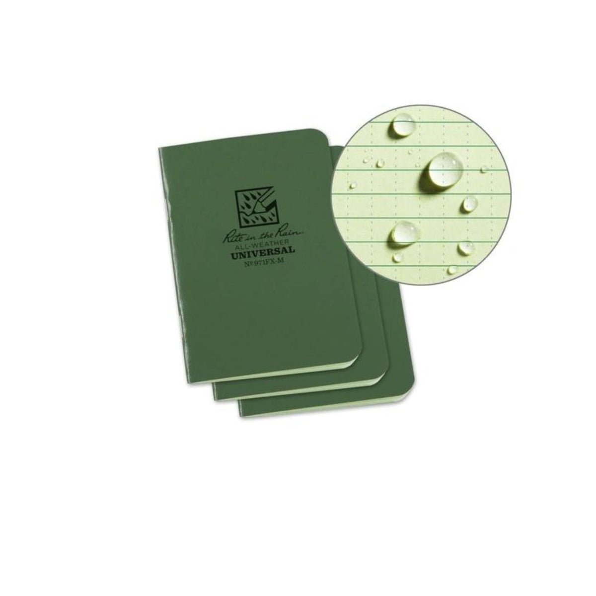 RITE IN THE RAIN | STAPLED NOTEBOOK 971FX-M - Block notes impermeabile (Pack da 3)