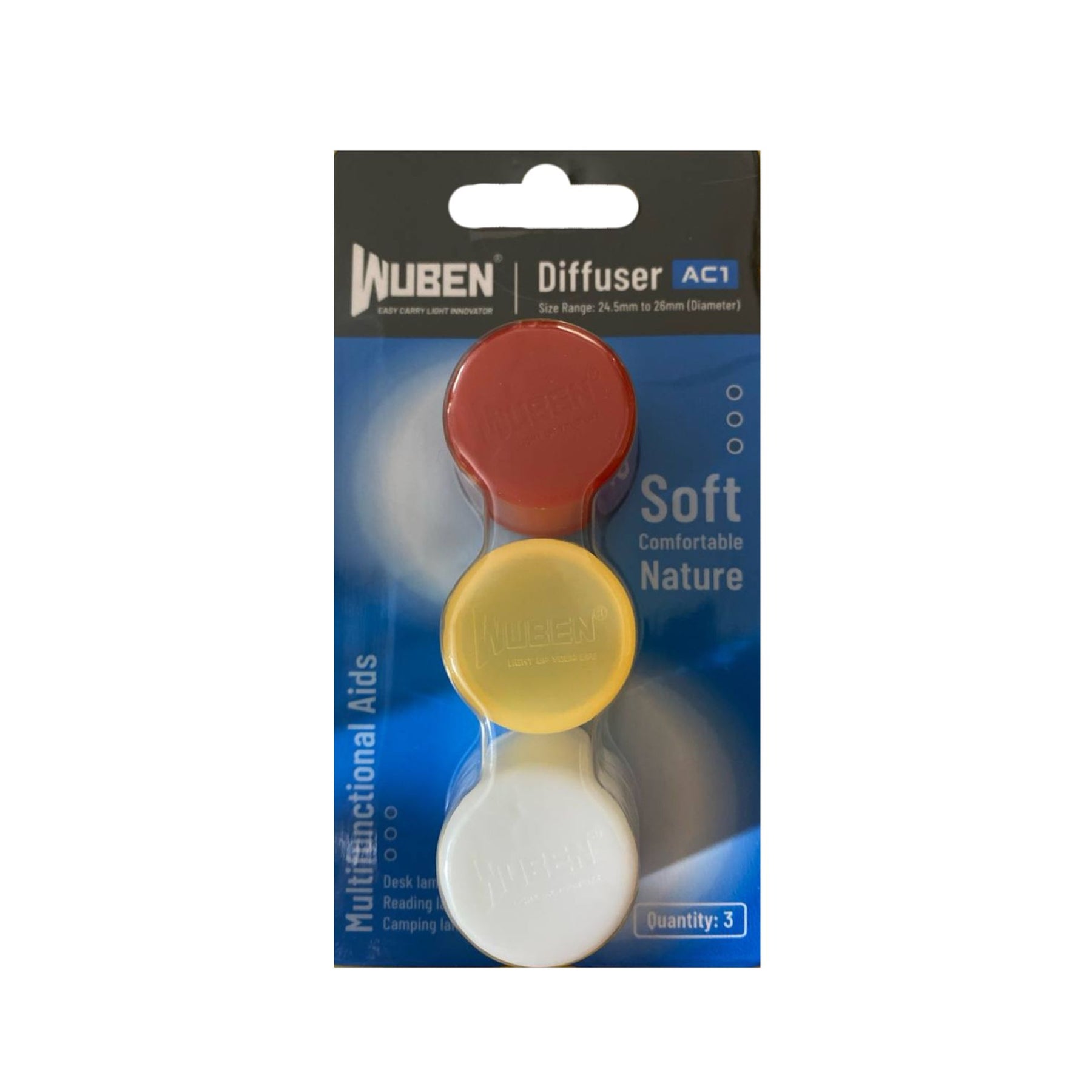 WUBEN | AC1 SILICONE FLASHLIGHT DIFFUSER - Kit di diffusori