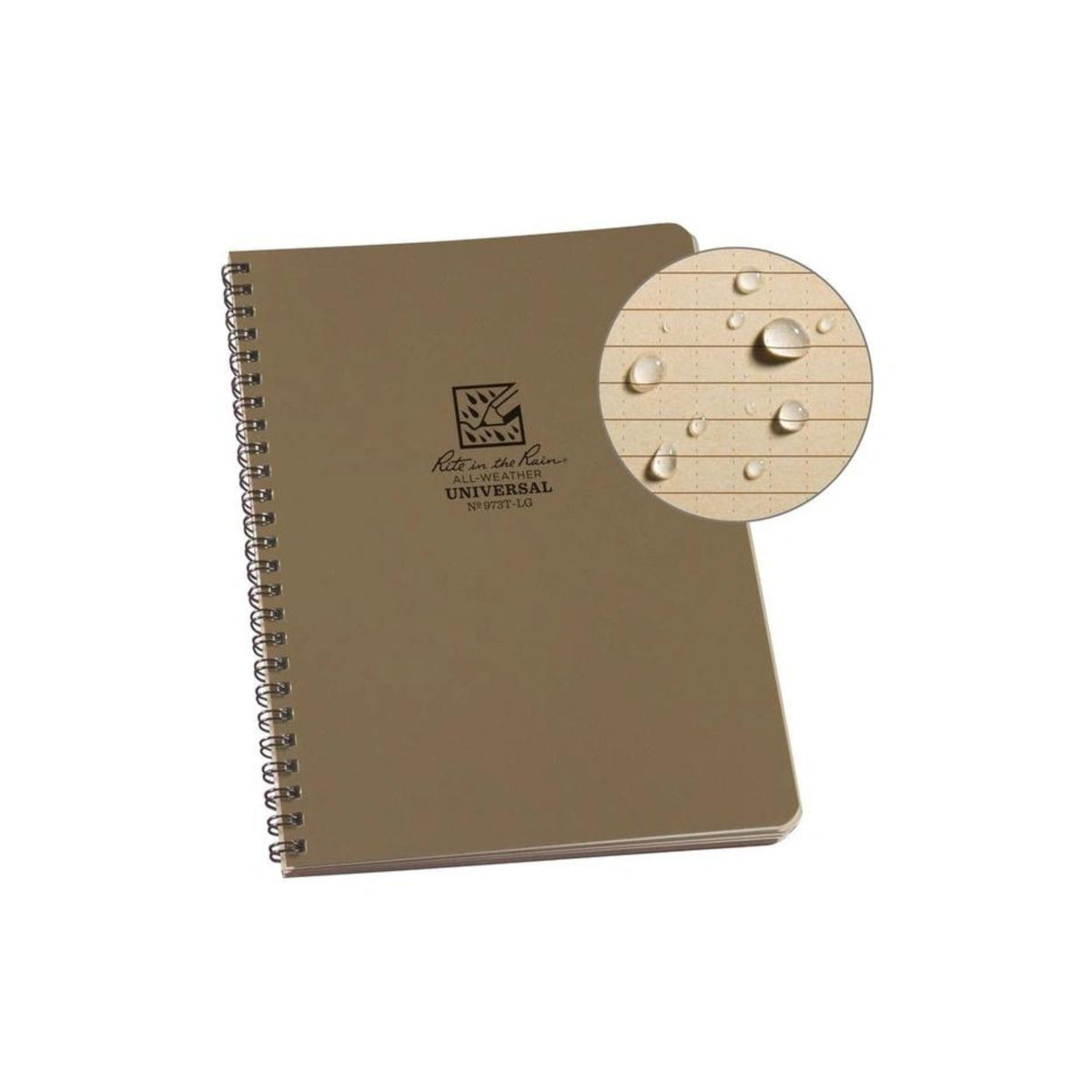 RITE IN THE RAIN | SIDE SPIRAL NOTEBOOK 973T-LG - Block notes impermeabile