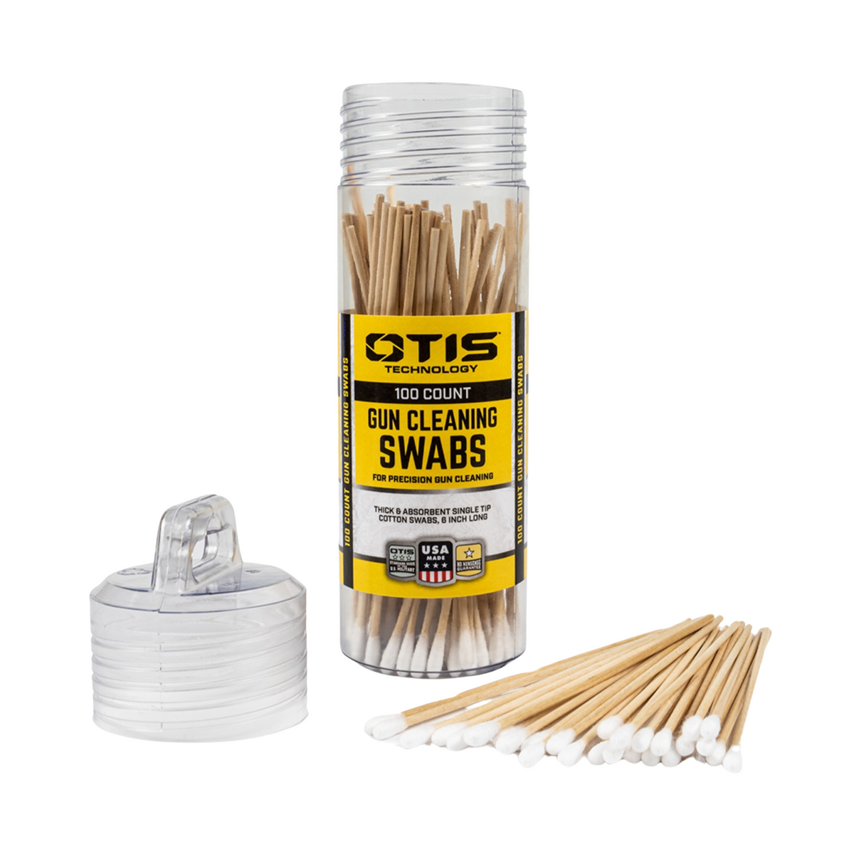 OTIS TECH | GUN CLEANING SWABS - Cotton-Fioc per la pulizia delle armi (Pack da 100)