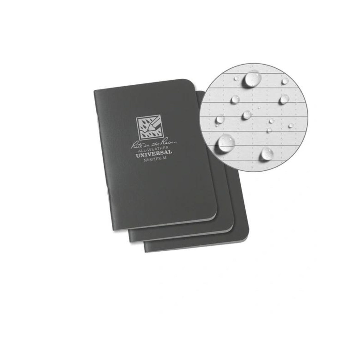 RITE IN THE RAIN | STAPLED NOTEBOOK 871FX-M - Block notes impermeabile (Pack da 3)