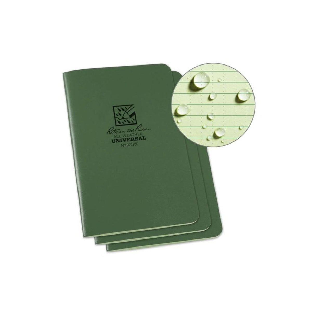 RITE IN THE RAIN | STAPLED NOTEBOOK 971FX - Block notes impermeabile (Pack da 3)